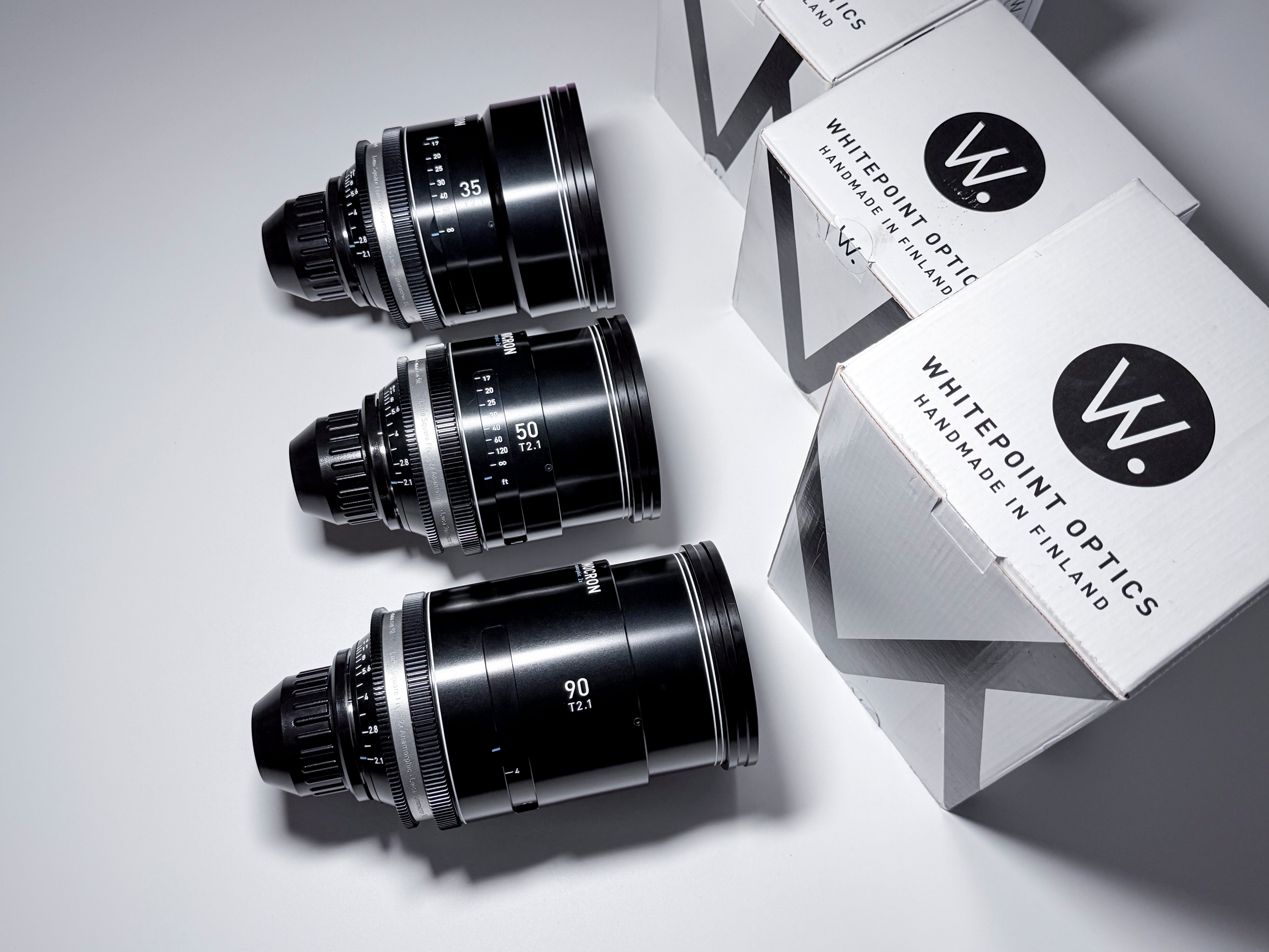 Lomocron Set 35mm 50mm 90mm T2,1 2x Anamorphic PL Mount - Excellent Condition