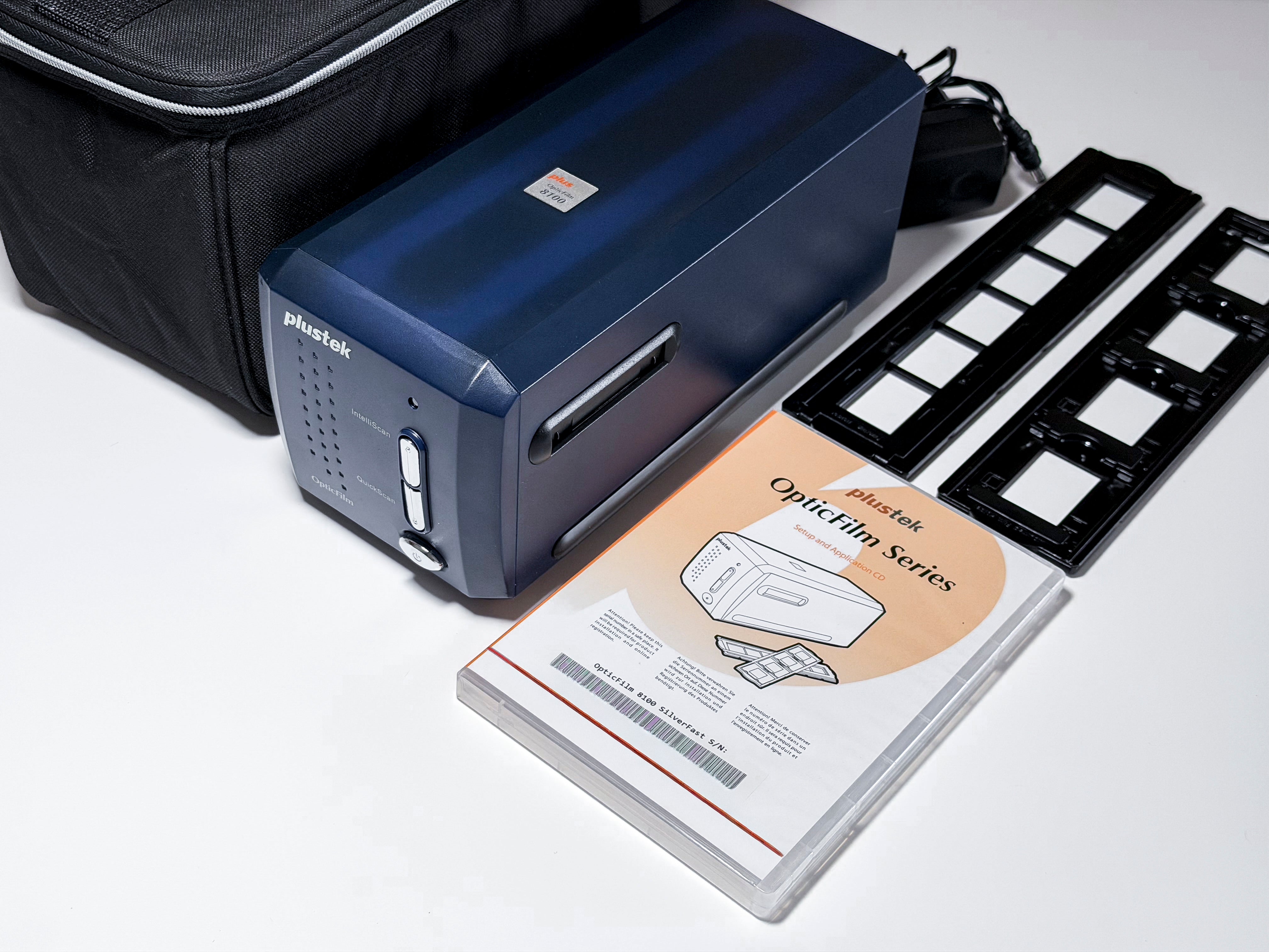 Plustek 8100 Opticfilm 35mm Scanner with Silverfast and Holders - Tested
