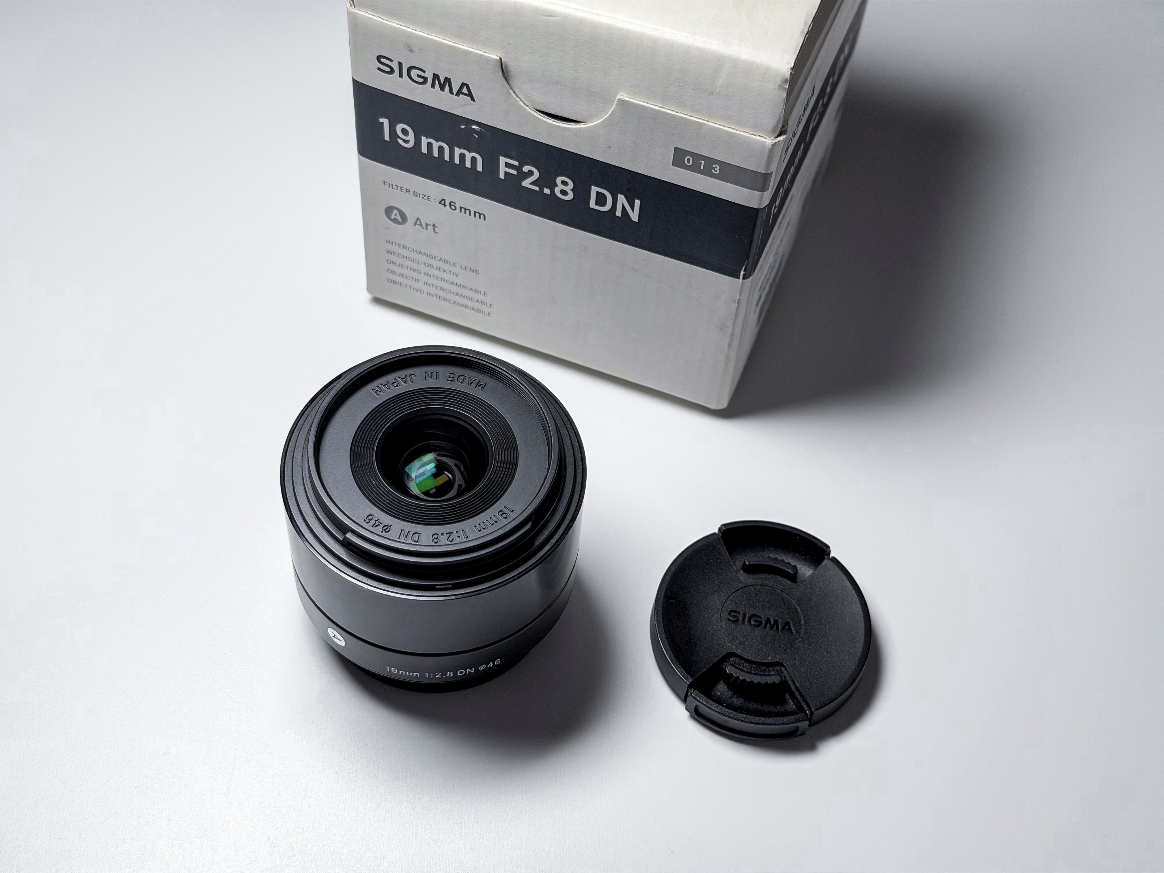 Sigma Art 19mm f/2.8 DN MFT M43 Lens - 1 Year Warranty, Excellent