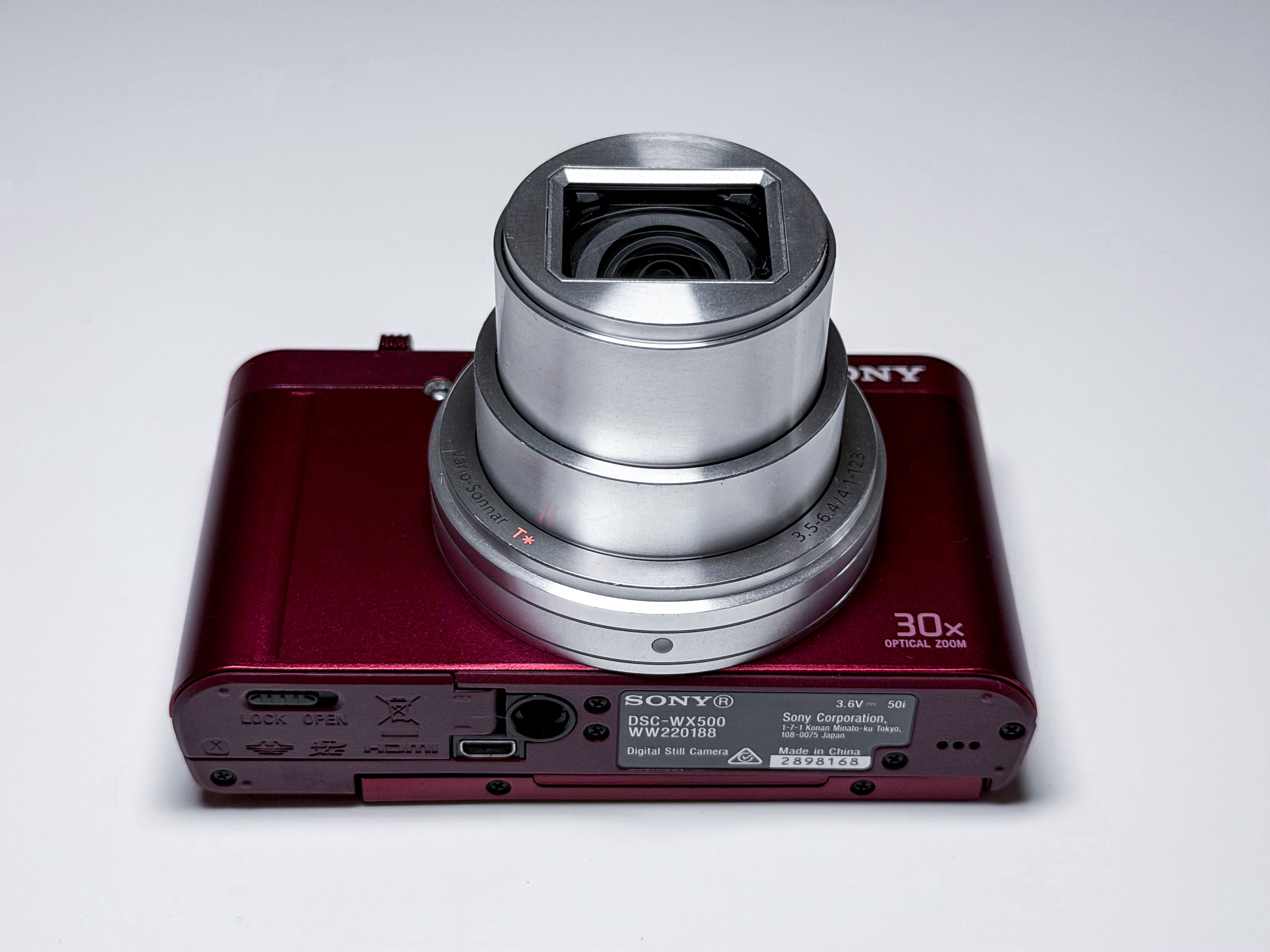 Sony WX500 WX-500 Cyber-shot Zeiss 30x Zoom Digital Compact Camera
