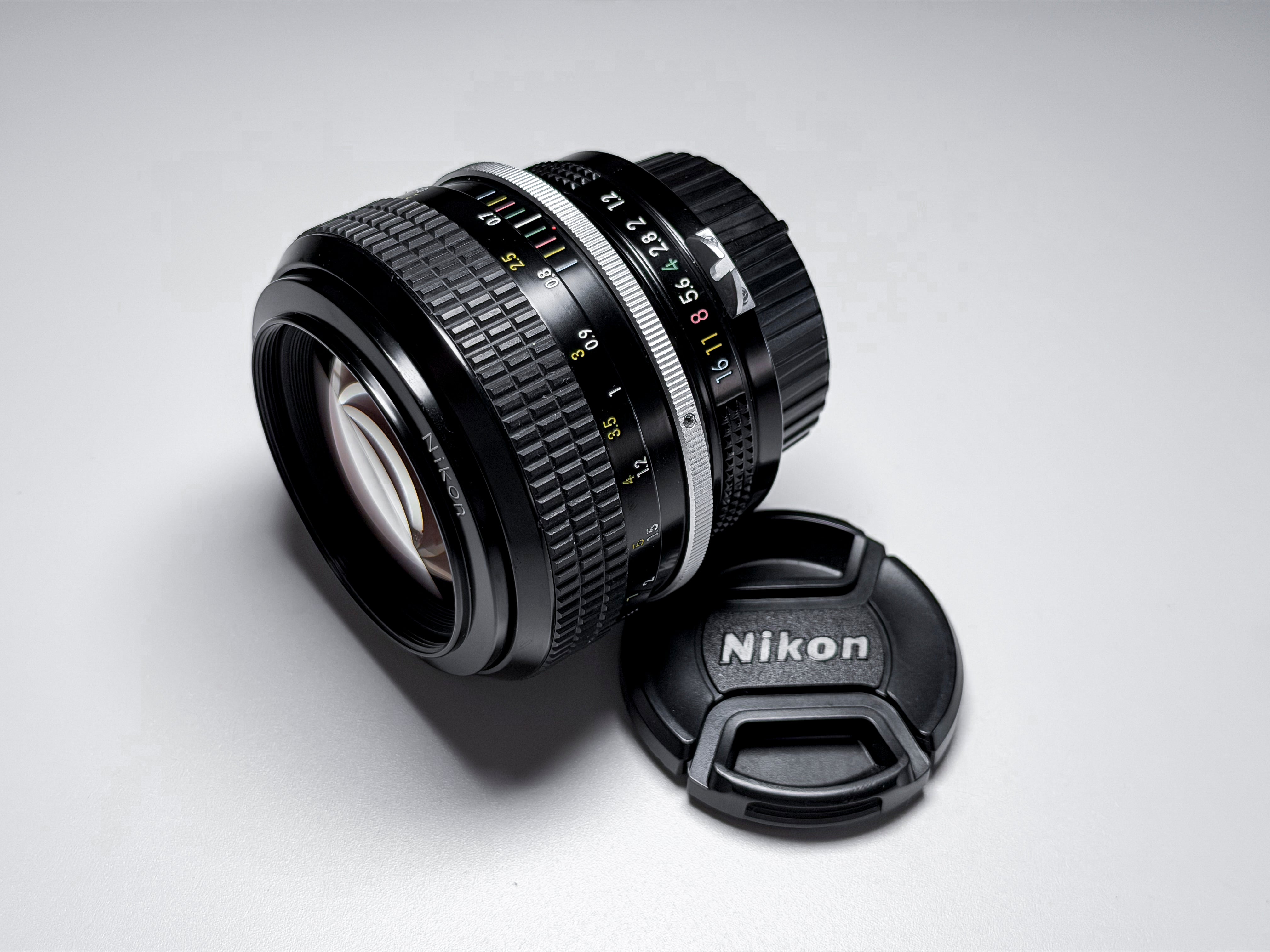 Nikon Nikkor 55mm f/1.2 AI F Mount Lens with Hood - Excellent, Read