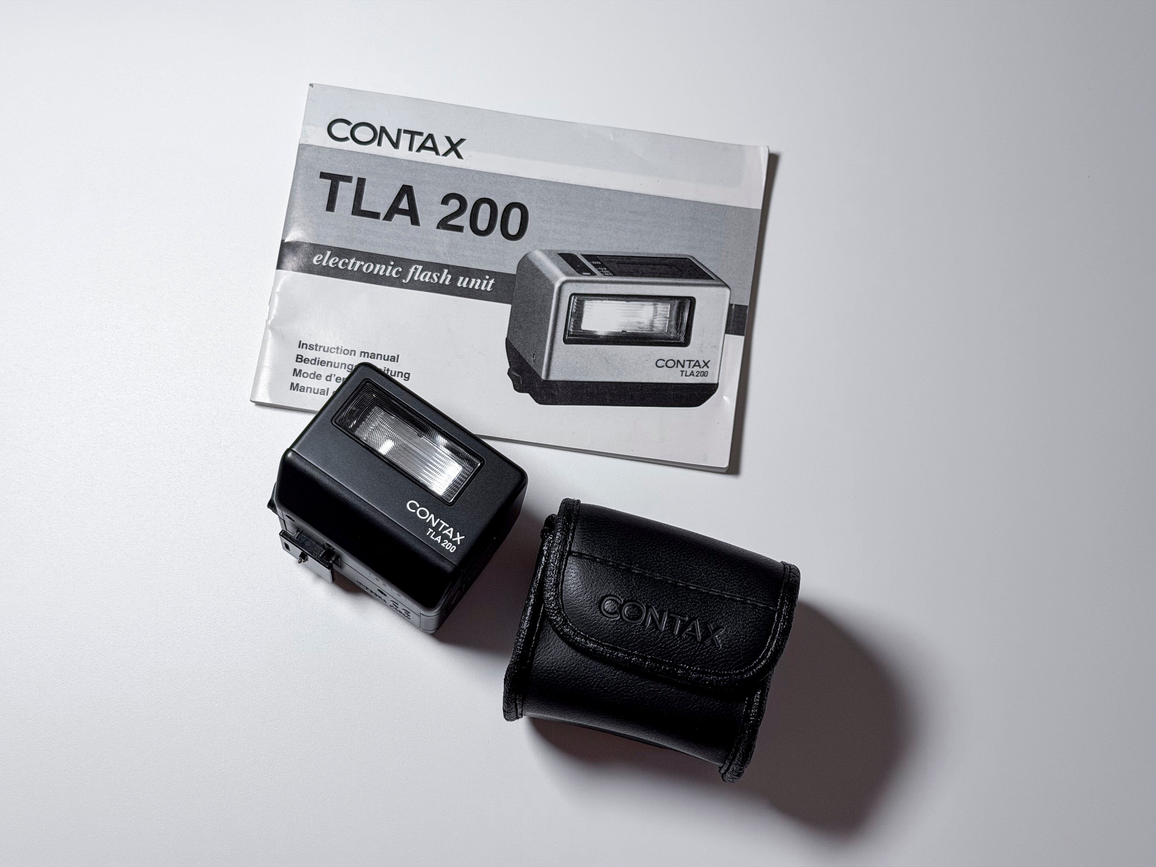 Contax TLA 200 Flash for G1 G2 Rare Black - Near Mint Perfectly Working TLA200