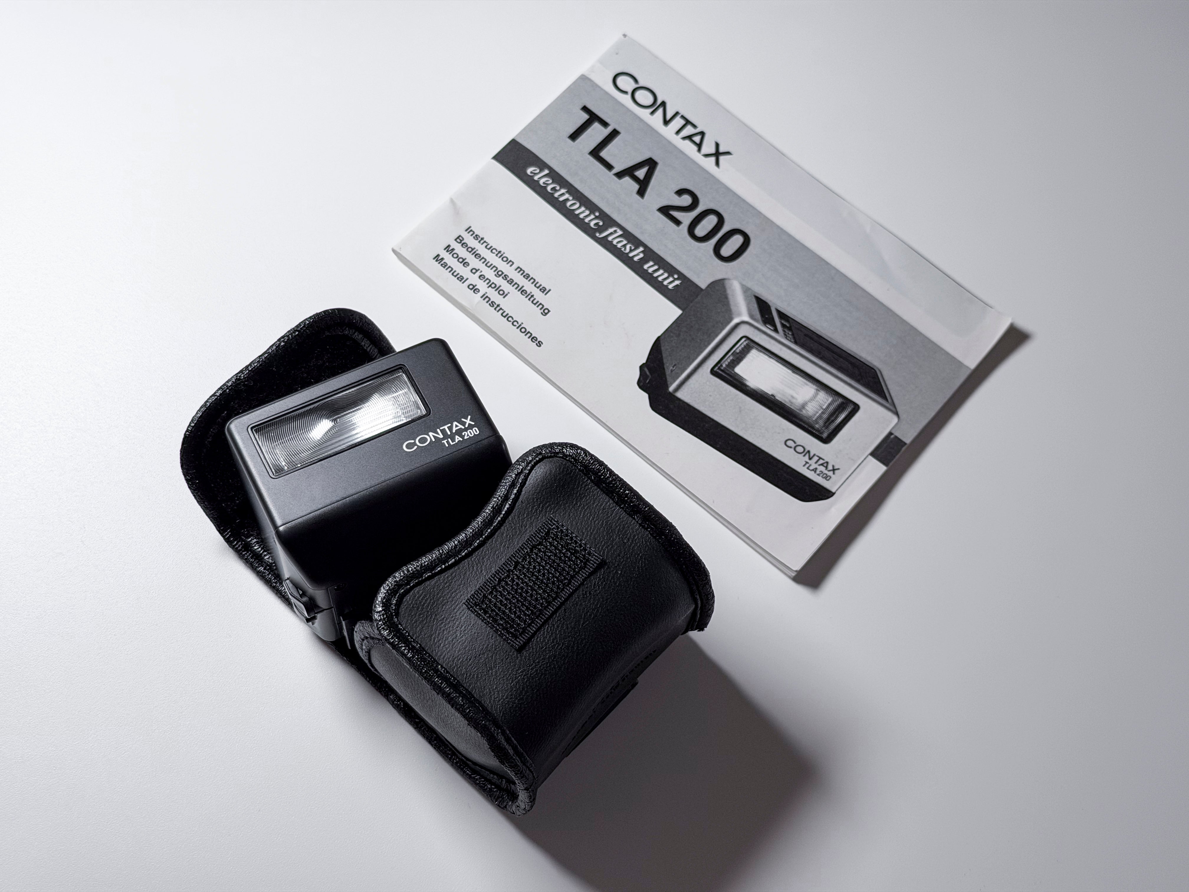 Contax TLA 200 Flash for G1 G2 Rare Black - Near Mint Perfectly Working TLA200