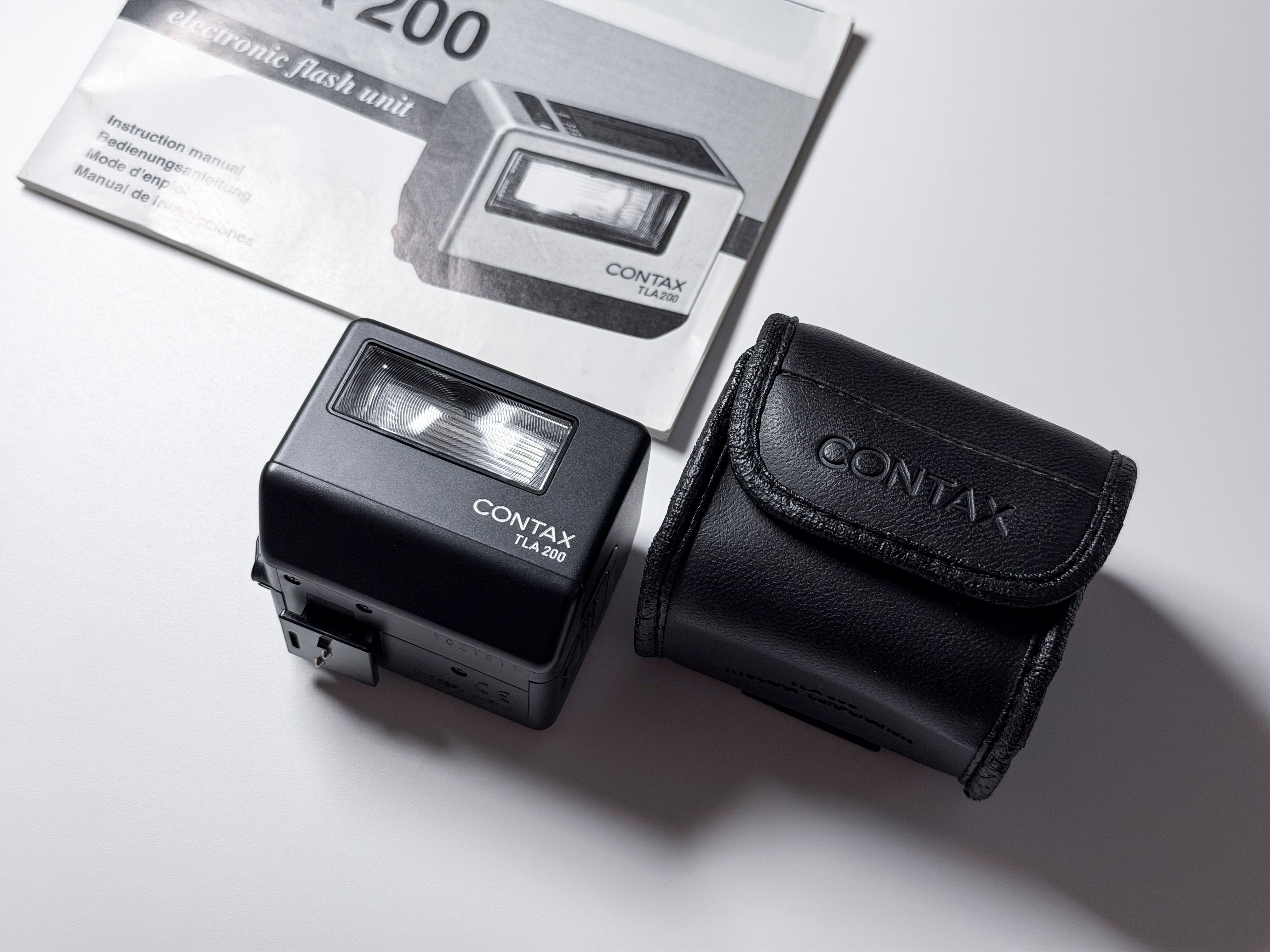 Contax TLA 200 Flash for G1 G2 Rare Black - Near Mint Perfectly Working TLA200