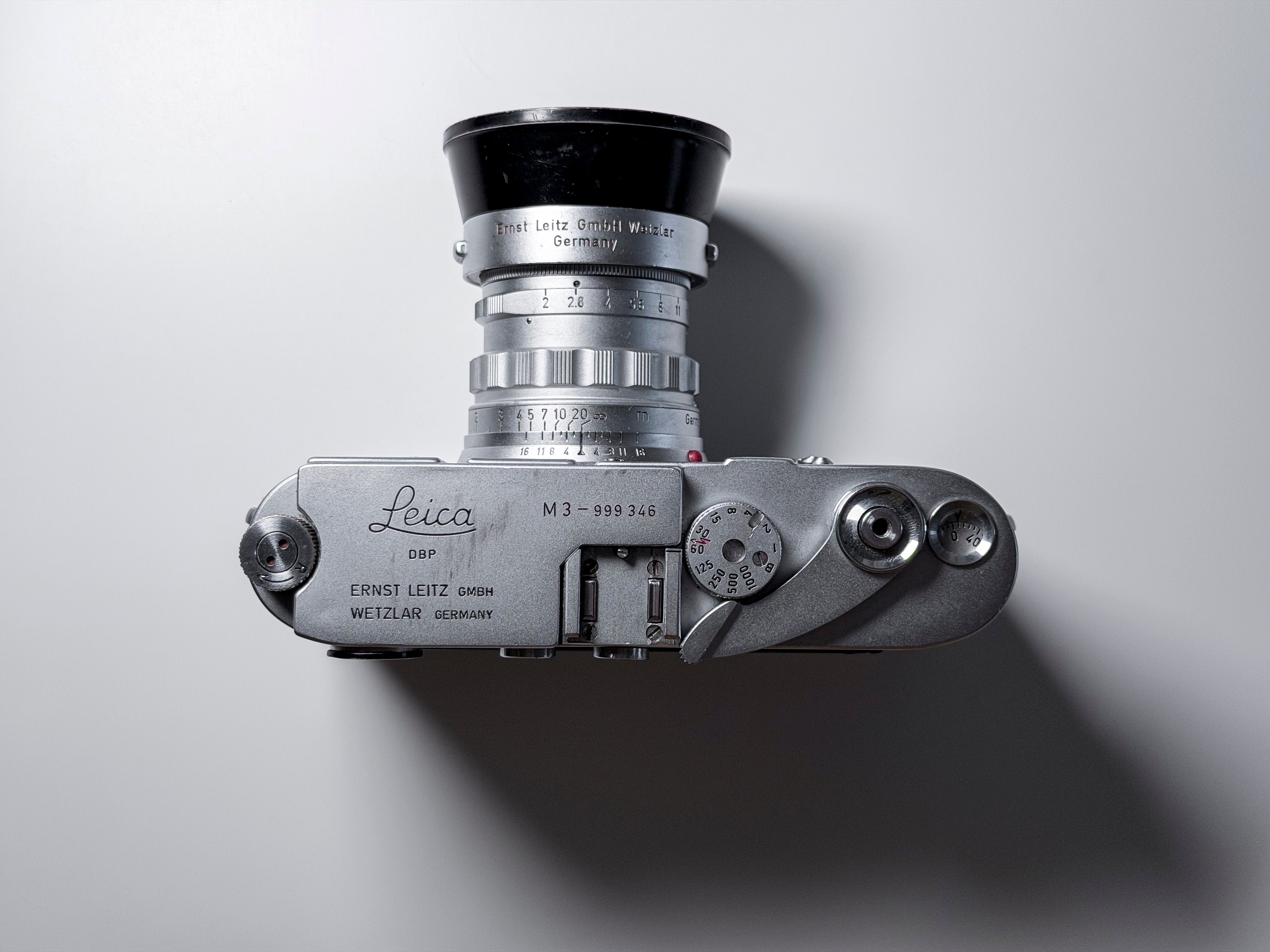 Leica M3 Single Stroke + Summicron 50mm f/2 Rigid + Hood - Perfectly Working