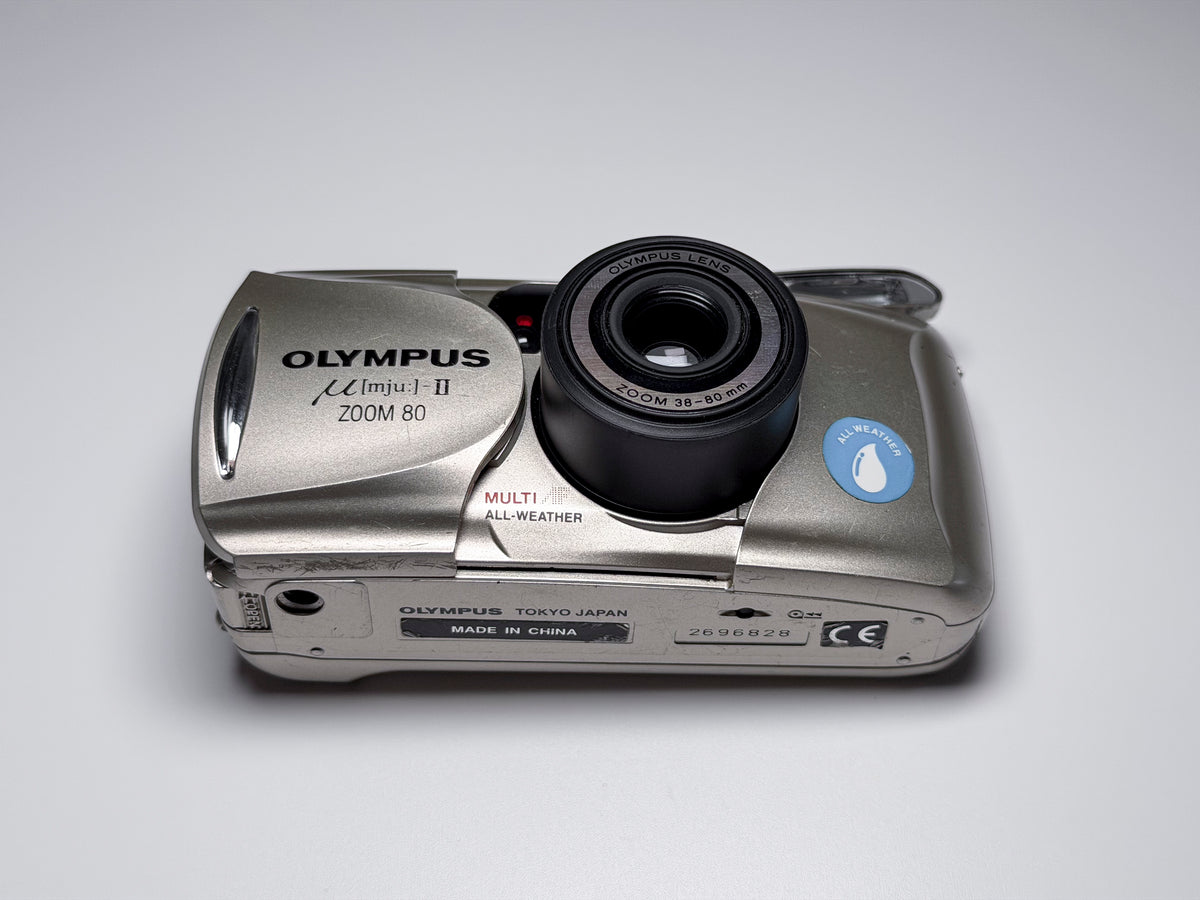 Olympus Mju II Zoom 80 35mm Film Camera - Film Tested, Perfectly Working