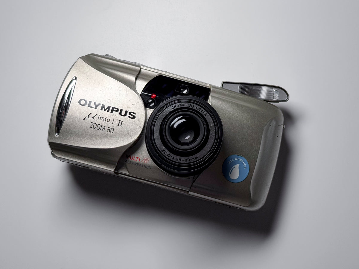 Olympus Mju II Zoom 80 35mm Film Camera - Film Tested, Perfectly Working