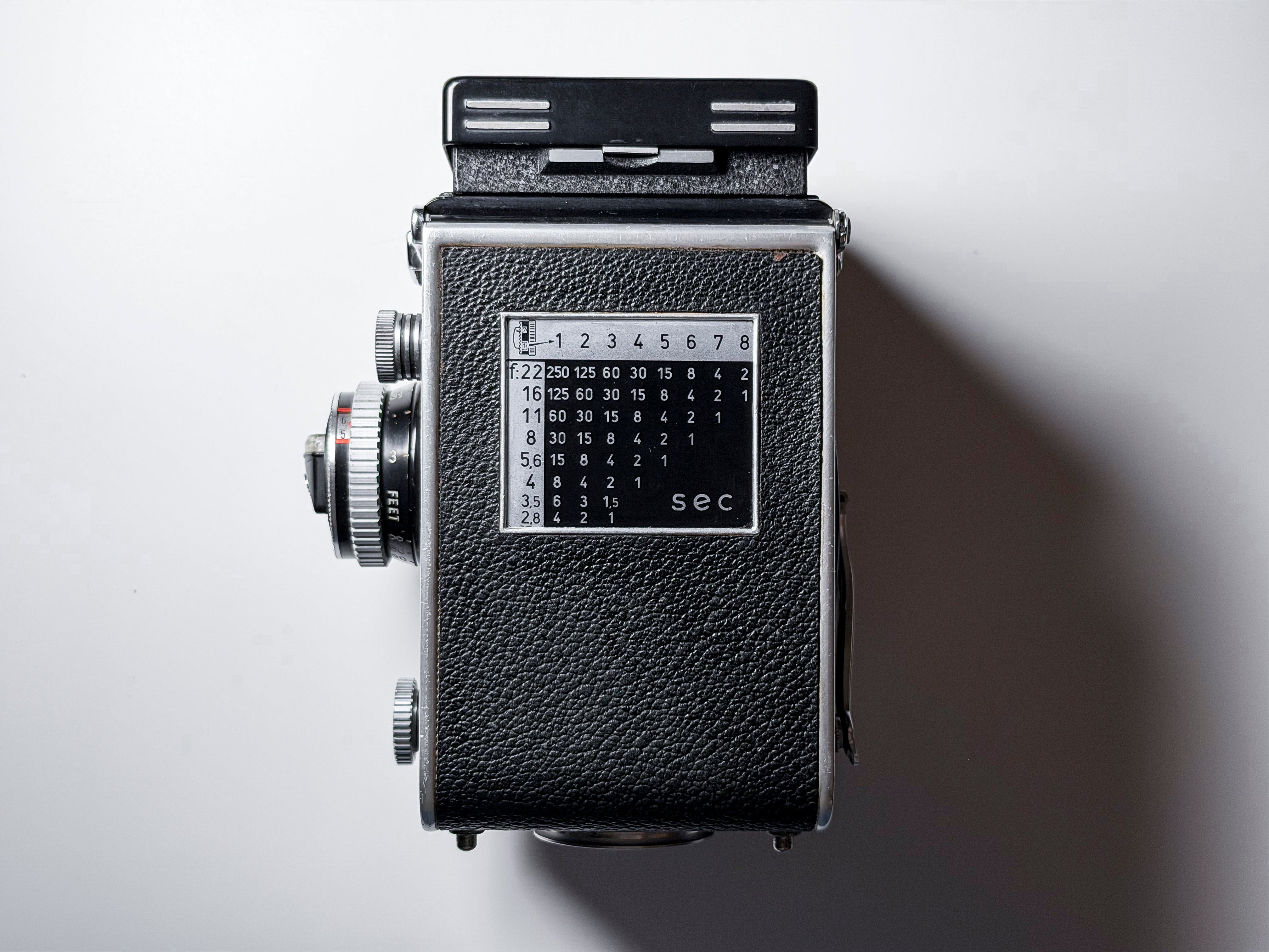RARE! Rolleiflex 3.5F Exposure Unit Dummy Model Shutterless - Good Condition