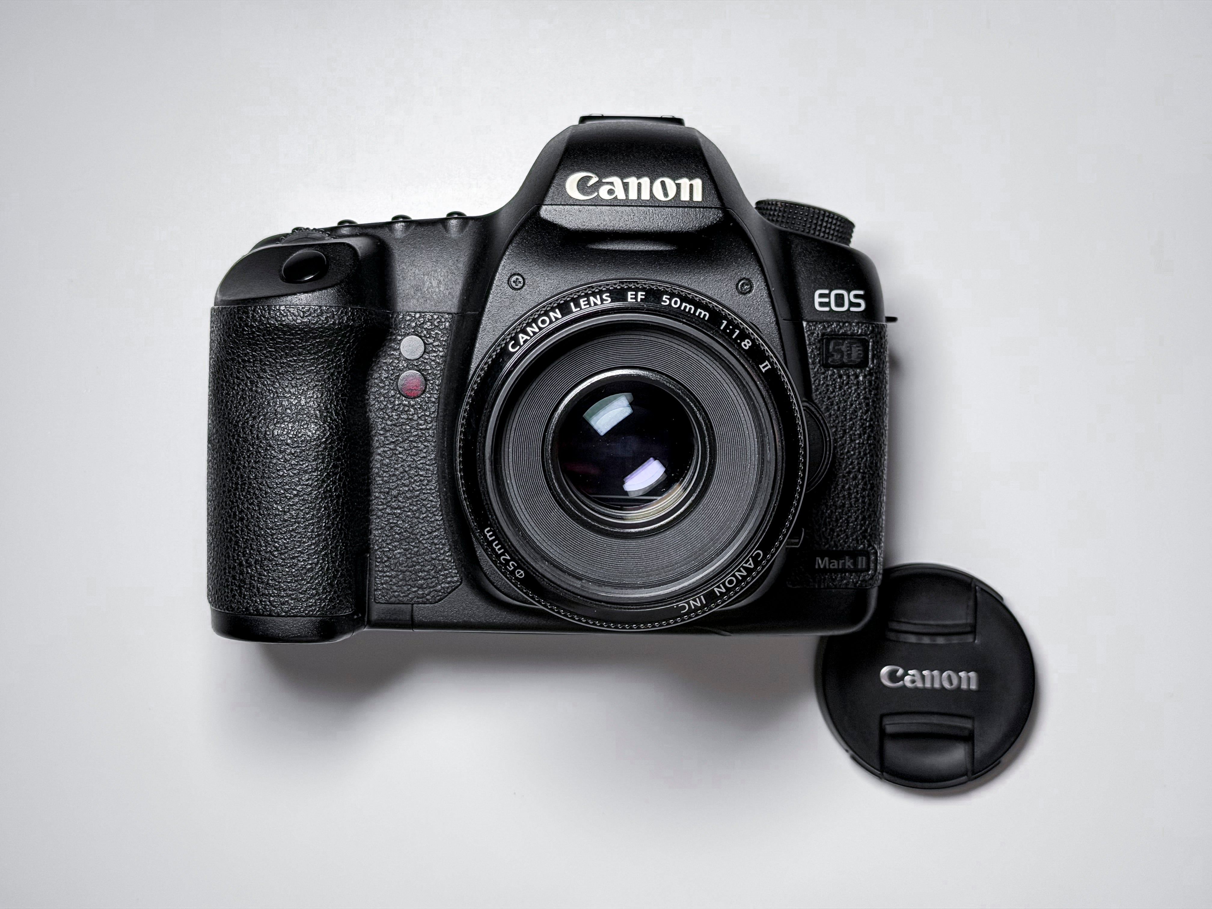 Canon 5D Mark II + 50mm f/1.8 EOS DSLR Full Frame - 1 Year Warranty, Excellent