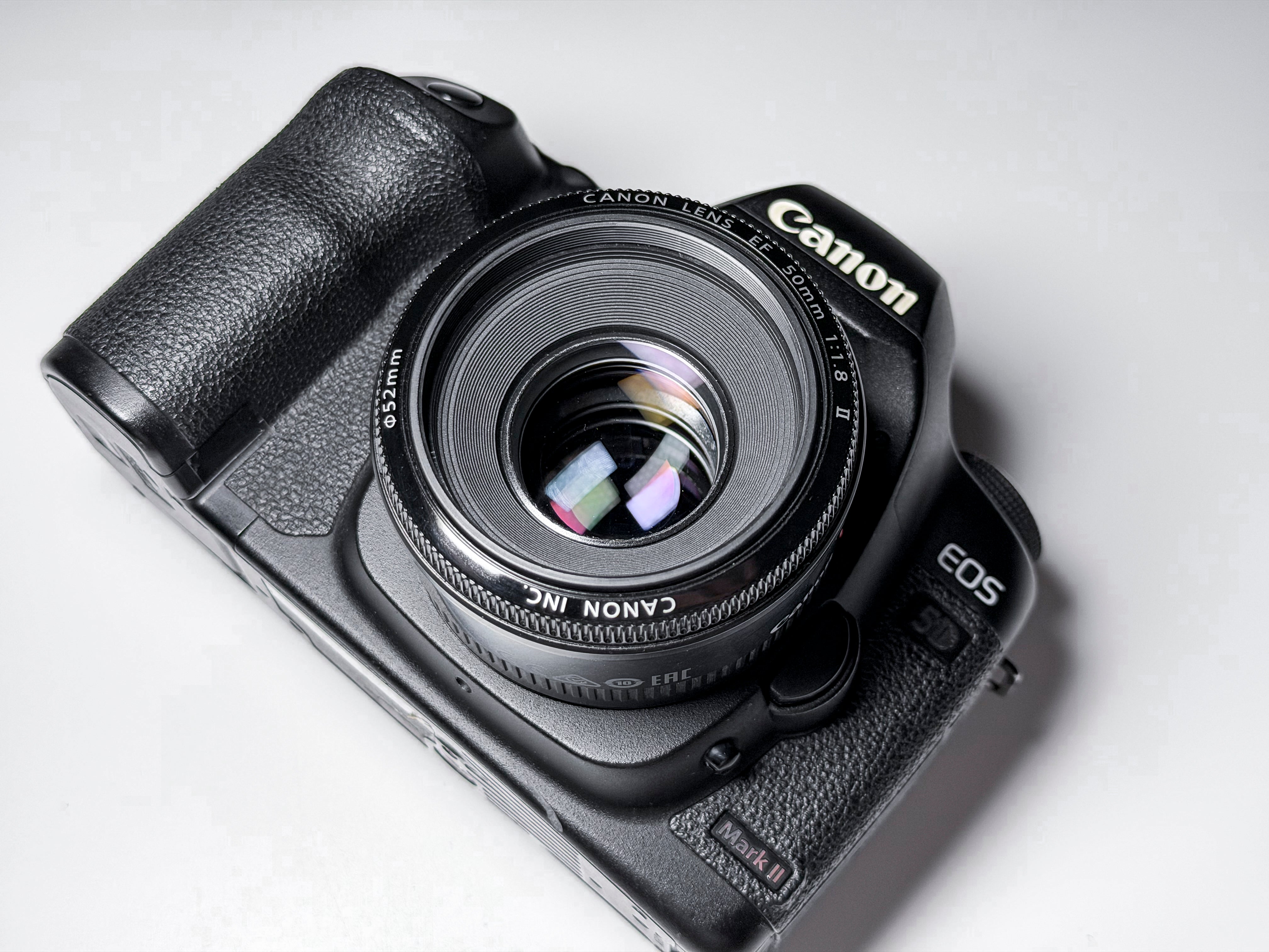 Canon 5D Mark II + 50mm f/1.8 EOS DSLR Full Frame - 1 Year Warranty, Excellent