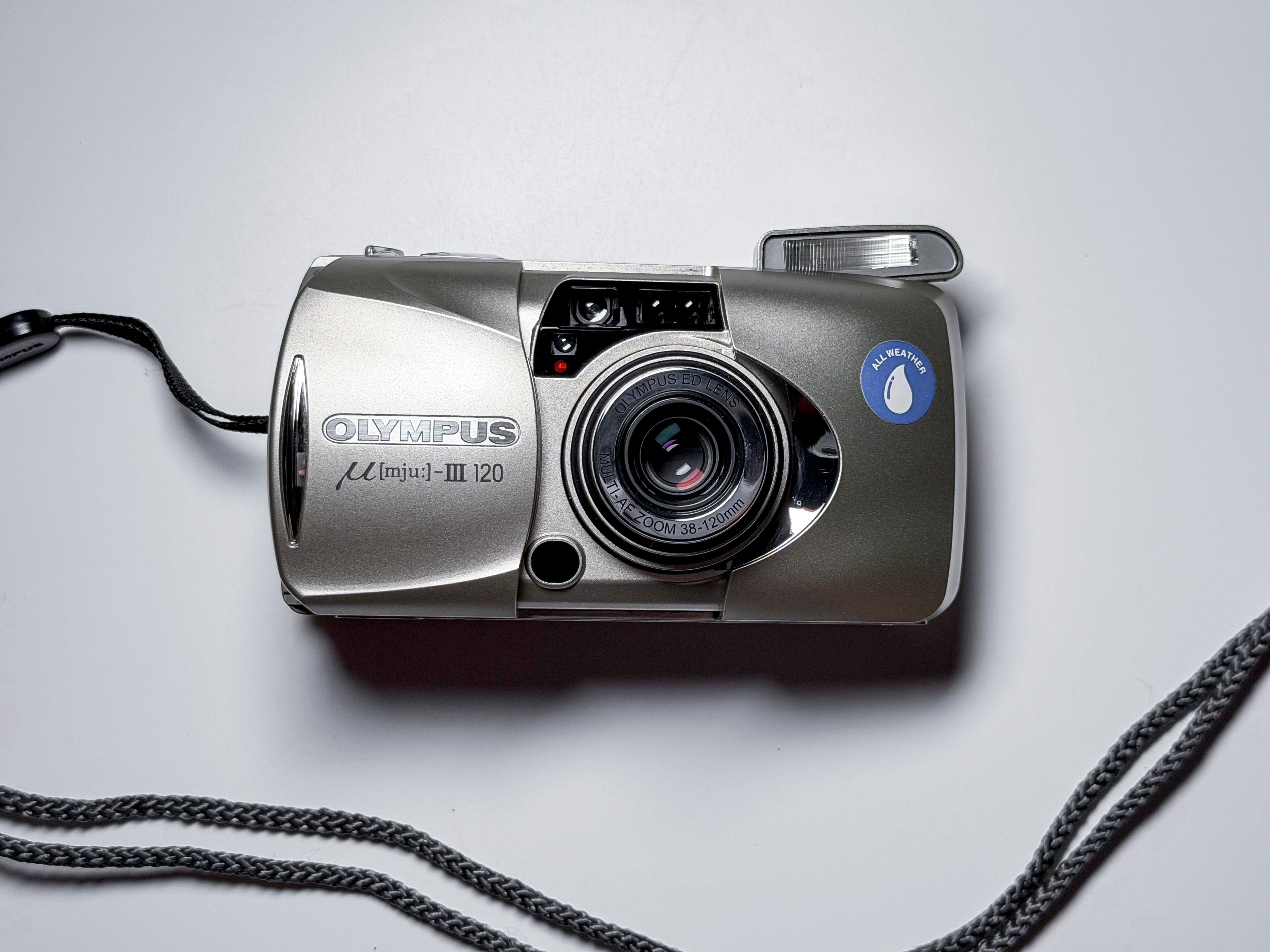 Olympus Mju III 120 35mm Compact Film Camera - Film Tested, Near Mint