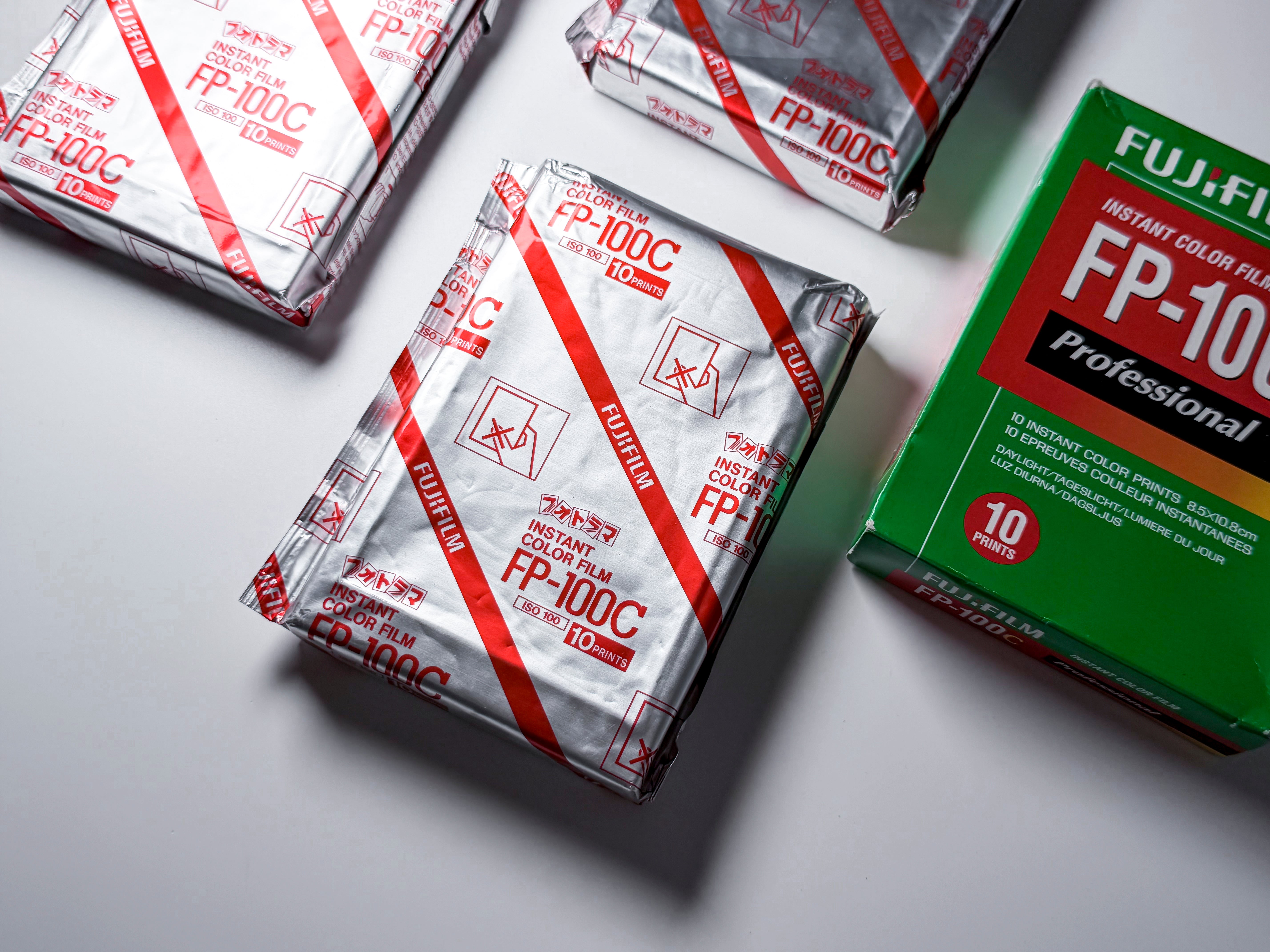 Fujifilm FP-100C Instant Color Film 4 Units 40 Prints, Expired 2015 Fuji FP100C