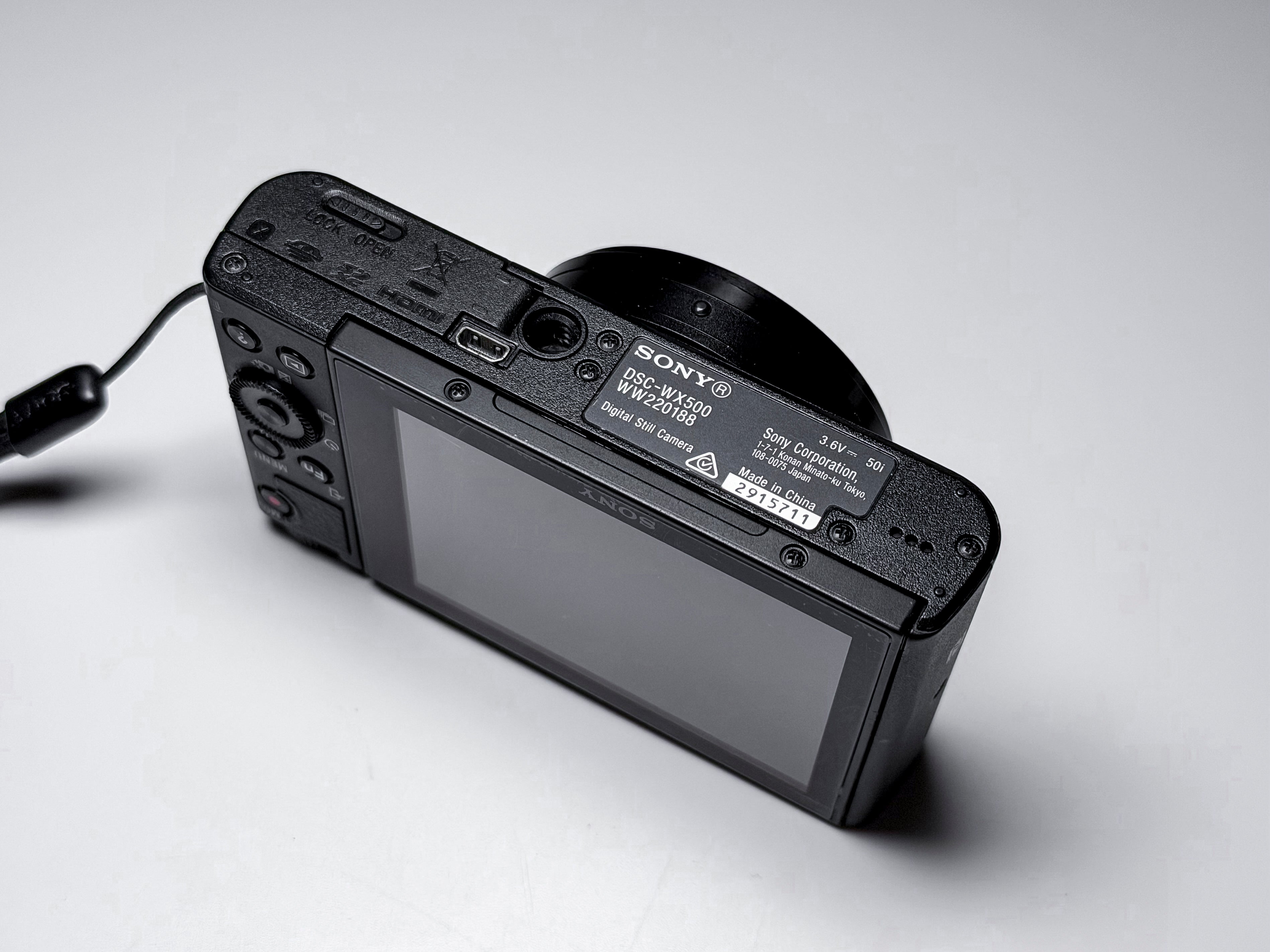 Sony WX500 Compact Camera 30x Zoom - 1 Year Warranty DSC-WX500