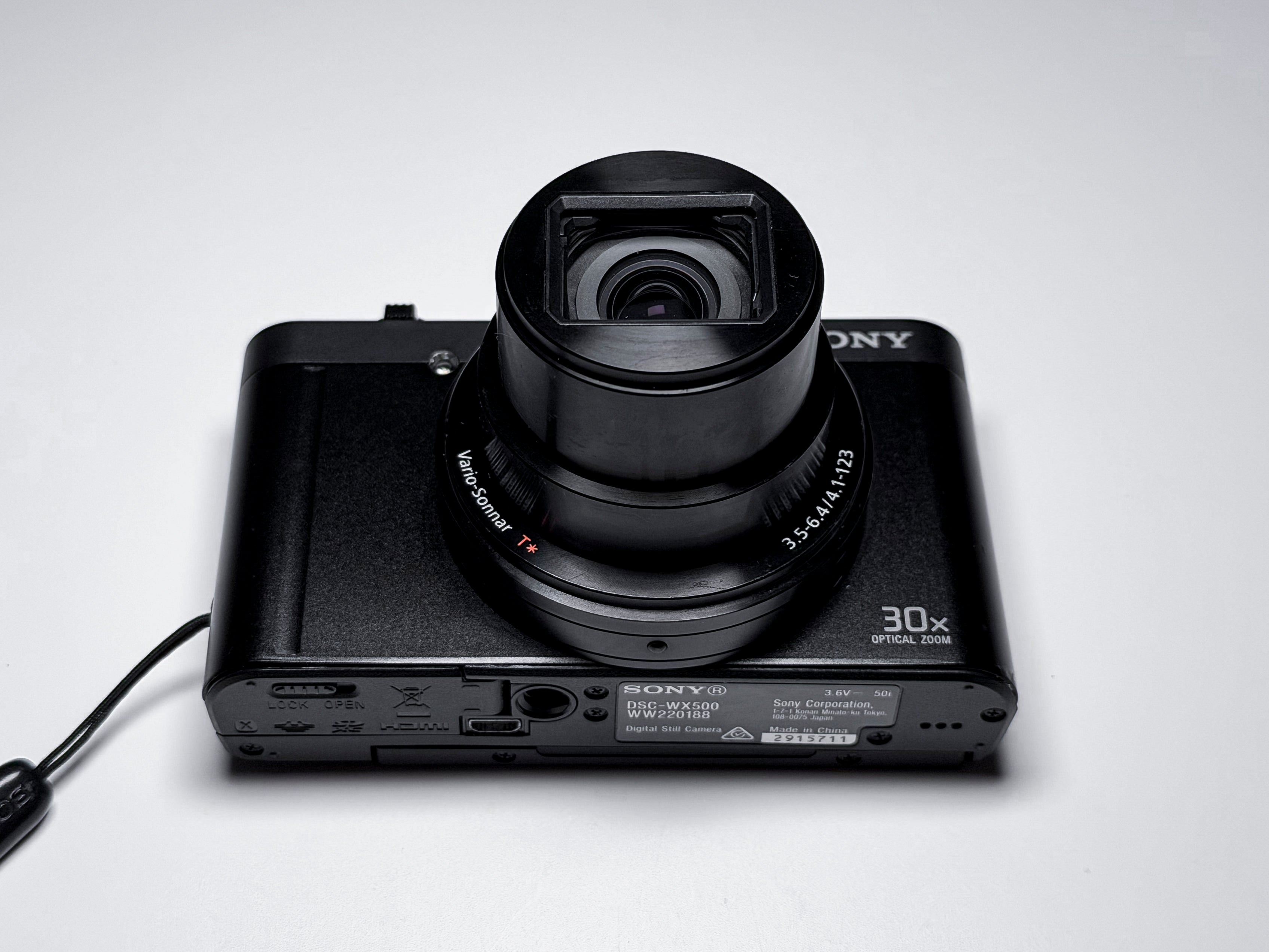 Sony WX500 Compact Camera 30x Zoom - 1 Year Warranty DSC-WX500