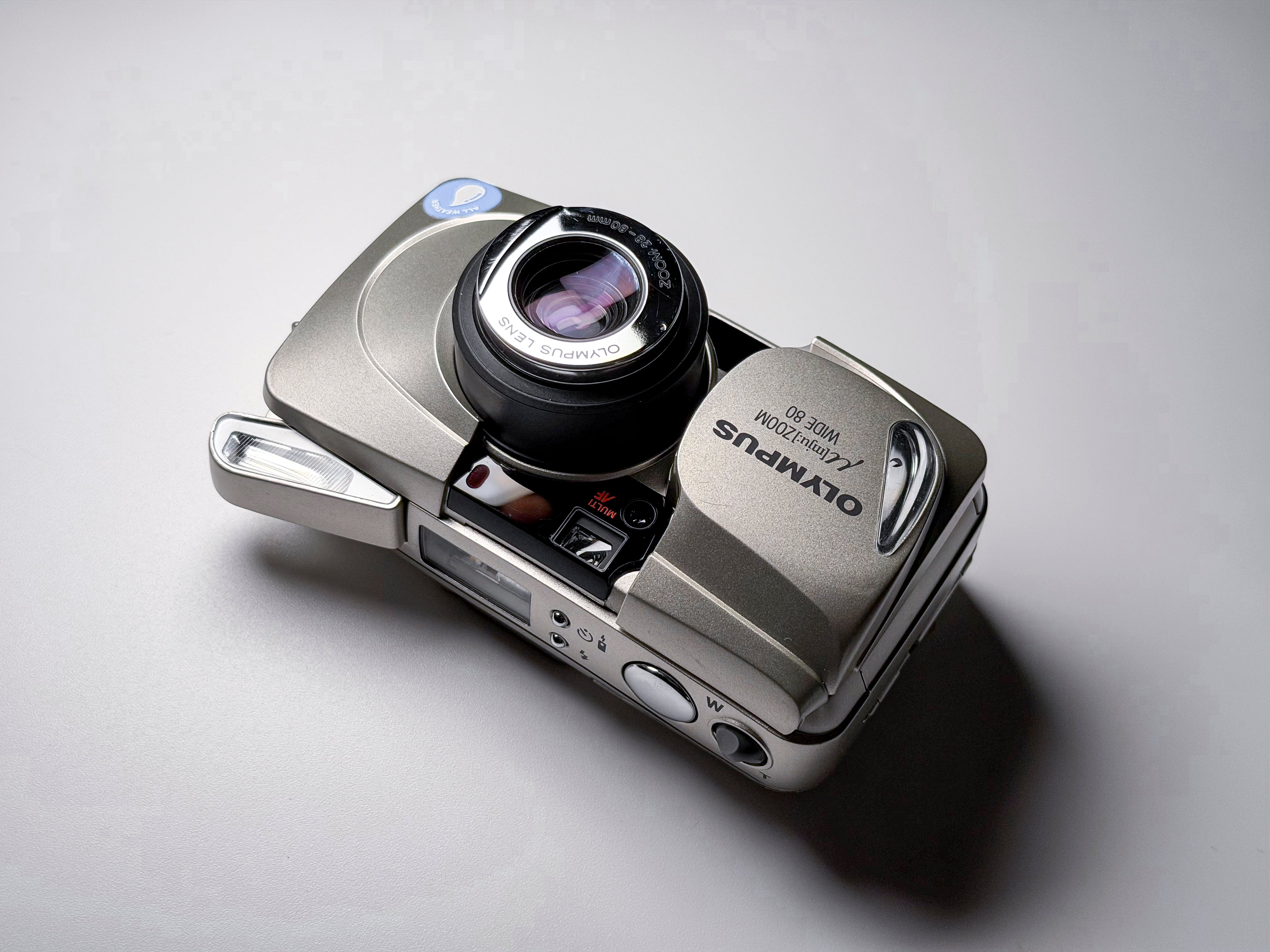 Olympus Mju II Zoom Wide 80 35mm Film Camera - Film Tested, Perfectly Working