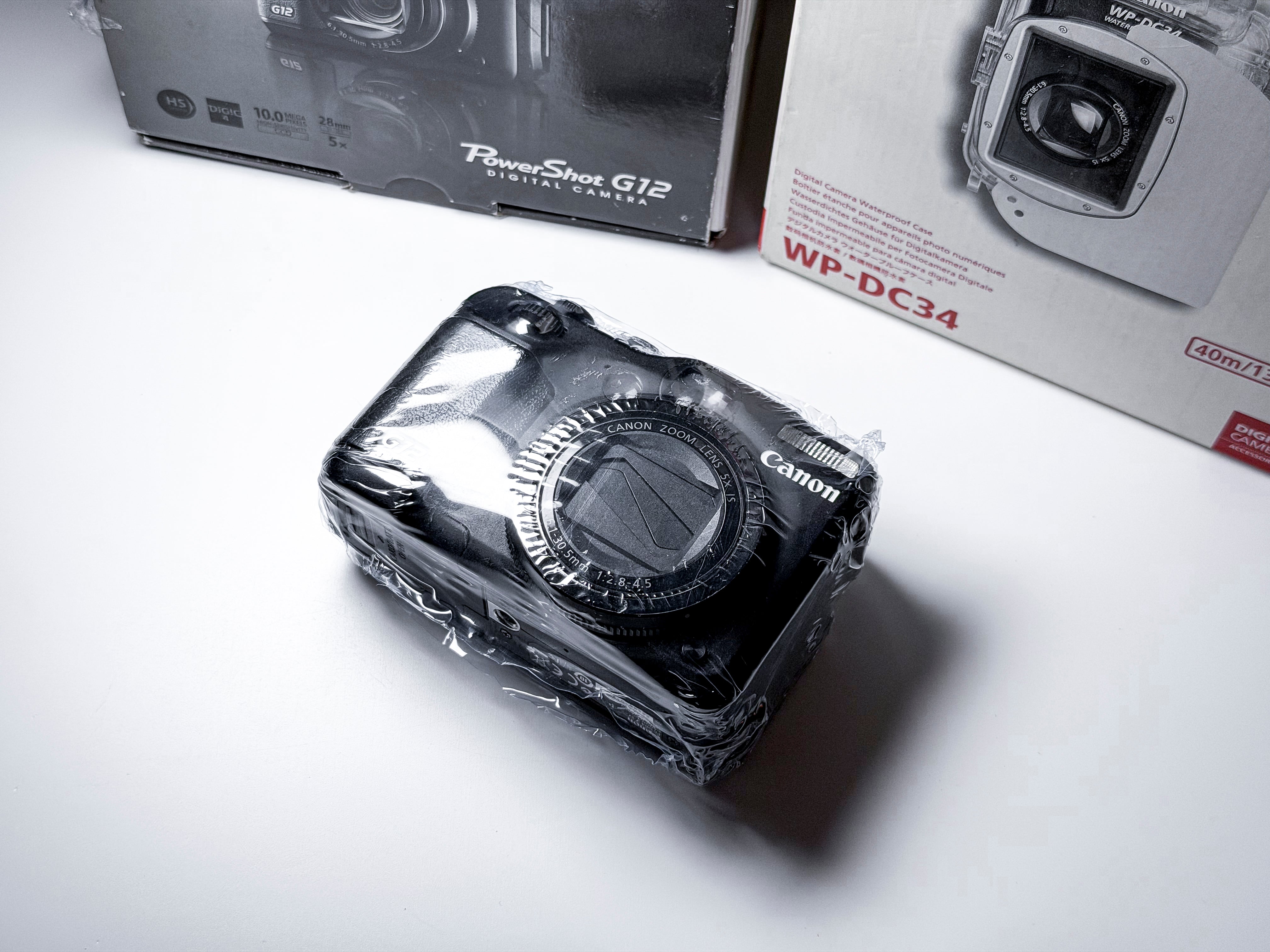 Canon G12 Powershot CCD + Waterproof Case - Excellent 1 Year Warranty
