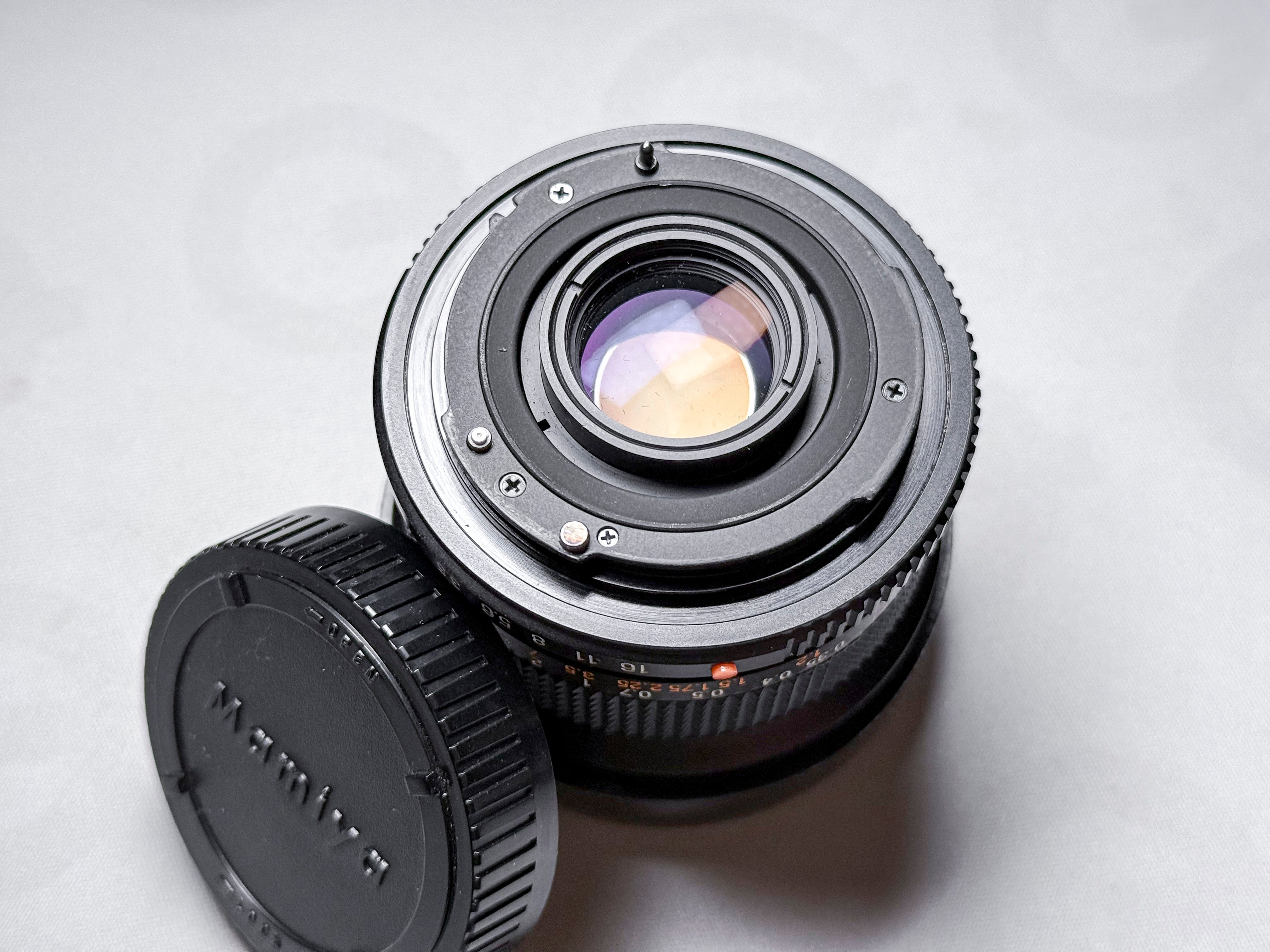 ULTRA RARE - Mamiya Sekor CS 14mm f/3.5 Fisheye Lens with filters - Near Mint