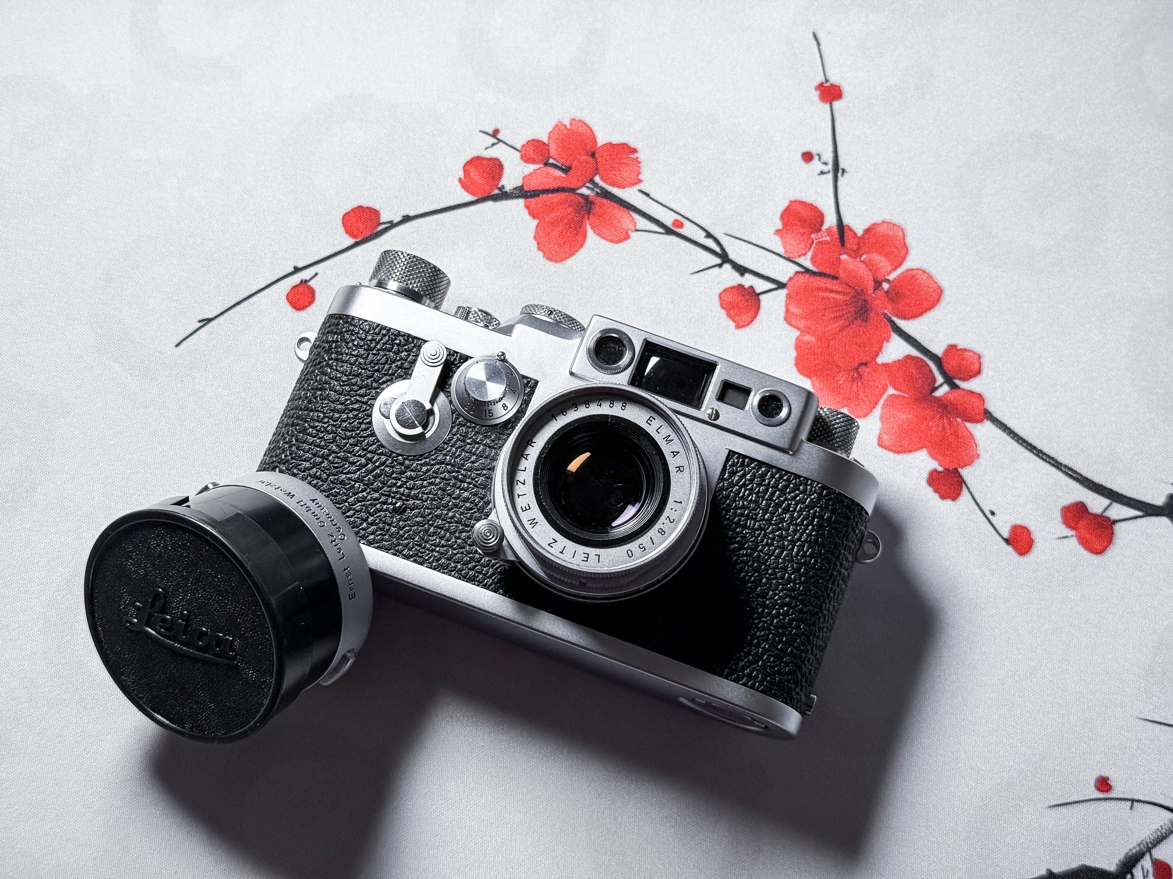 Rare! Leica IIIg + Elmar 50mm f/2.8 + Hood - Excellent Condition