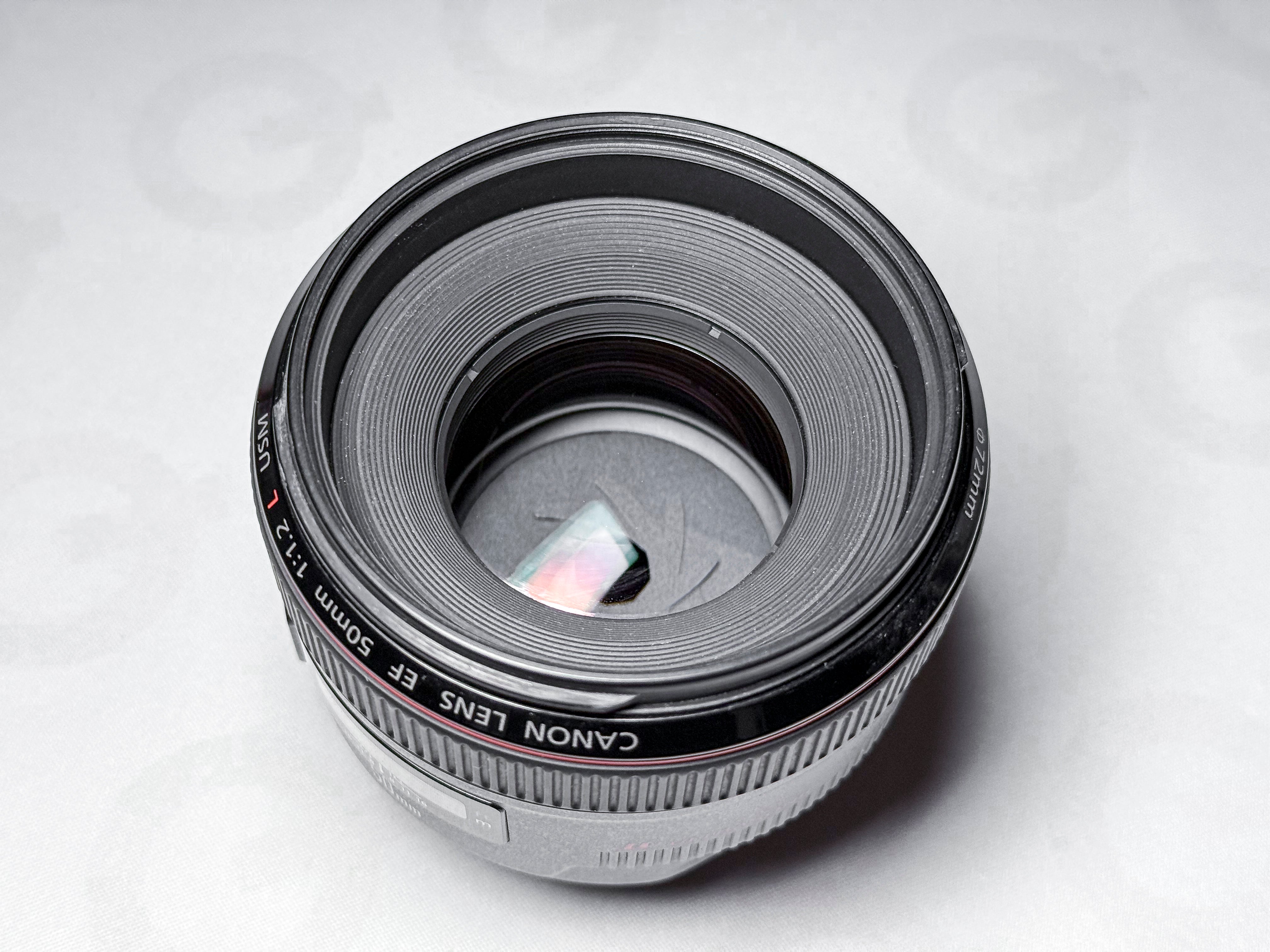 Canon EF 50mm f/1.2 USM L - Garanzia di 1 anno, ottimo con custodia e paraluce