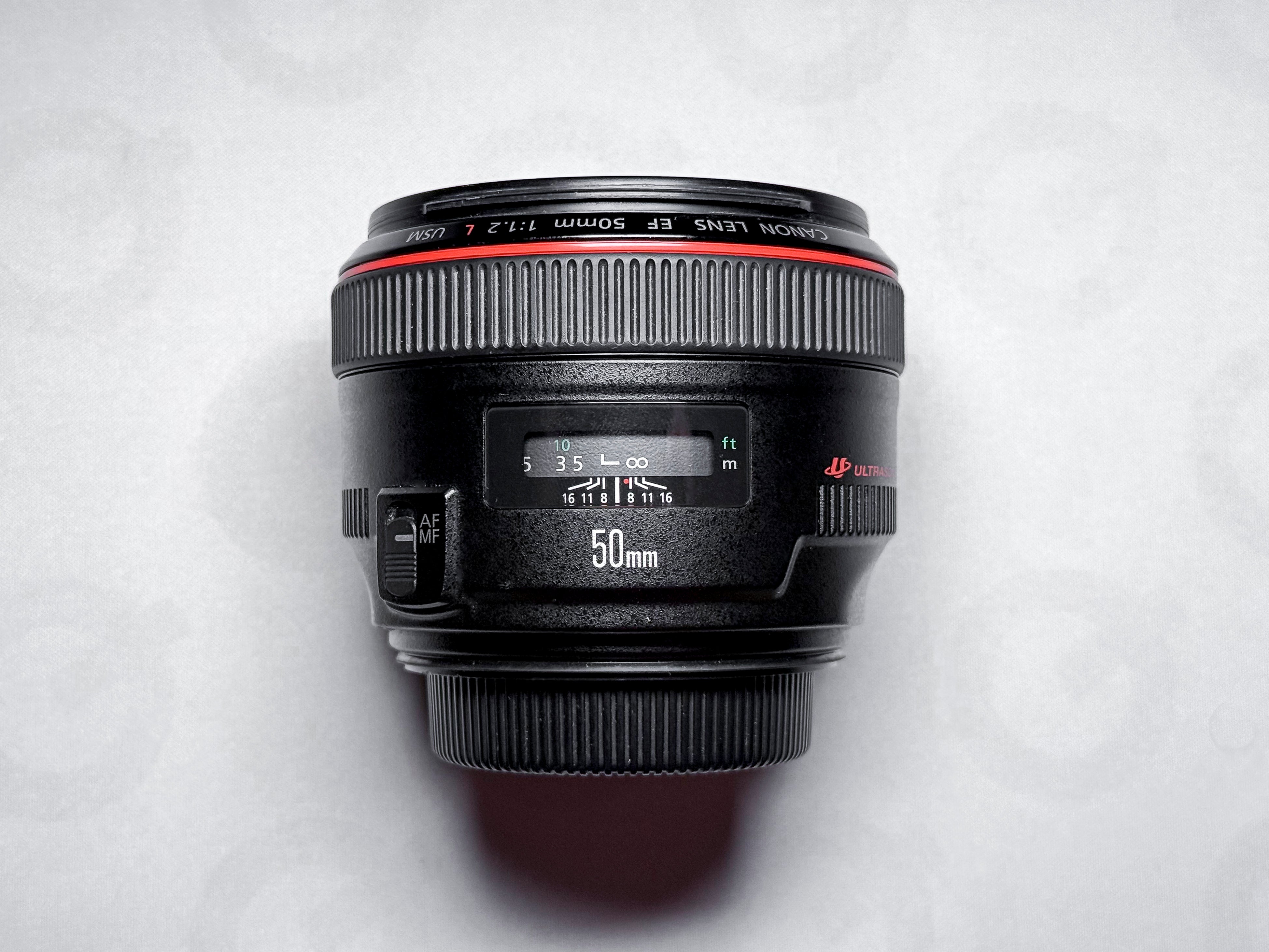 Canon EF 50mm f/1.2 USM L - Garanzia di 1 anno, ottimo con custodia e paraluce