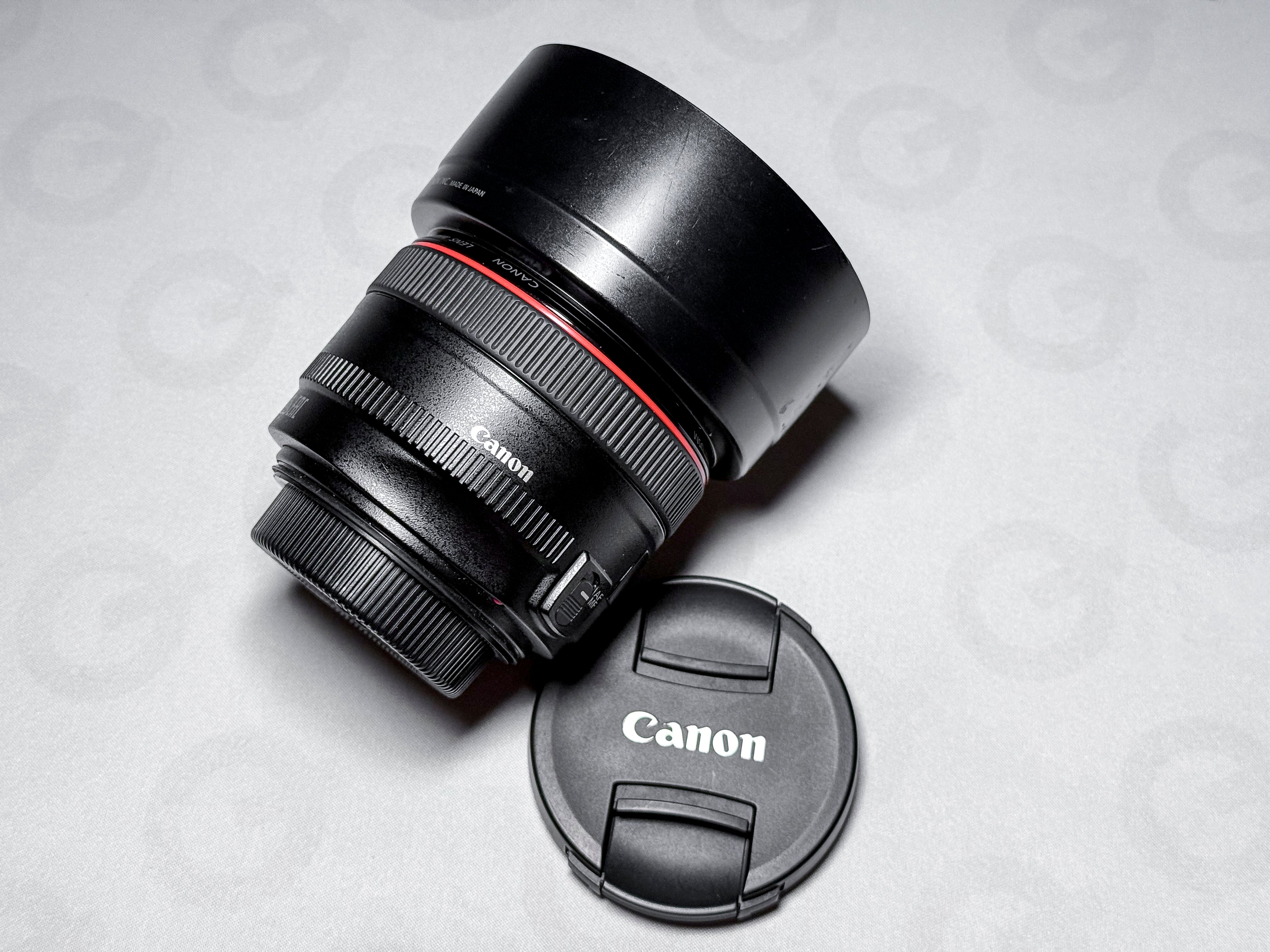 Canon EF 50mm f/1.2 USM L - Garanzia di 1 anno, ottimo con custodia e paraluce