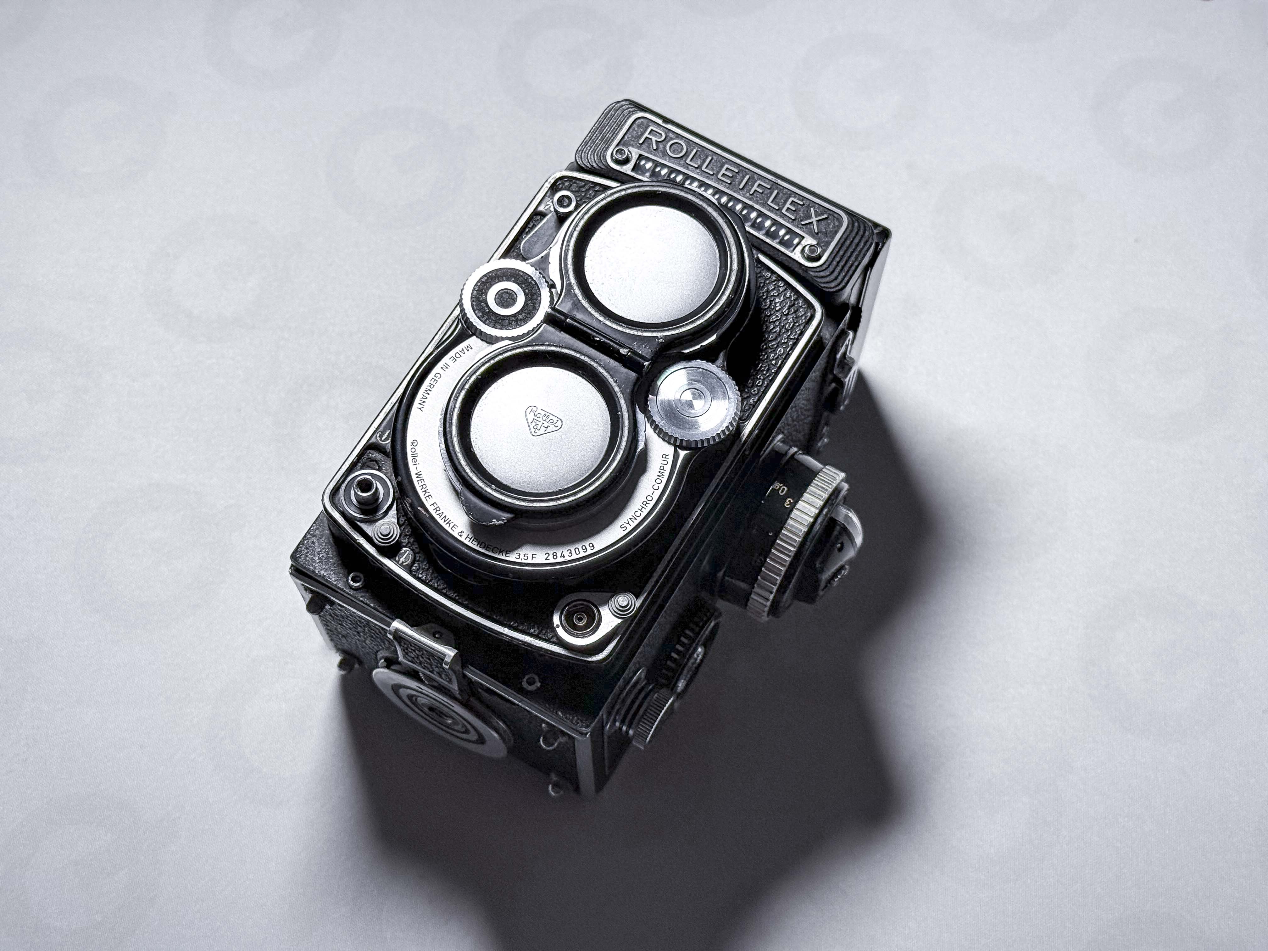 Rolleiflex White Face 3.5F Planar Pellicola Medio Formato TLR - Perfettamente Funzionante