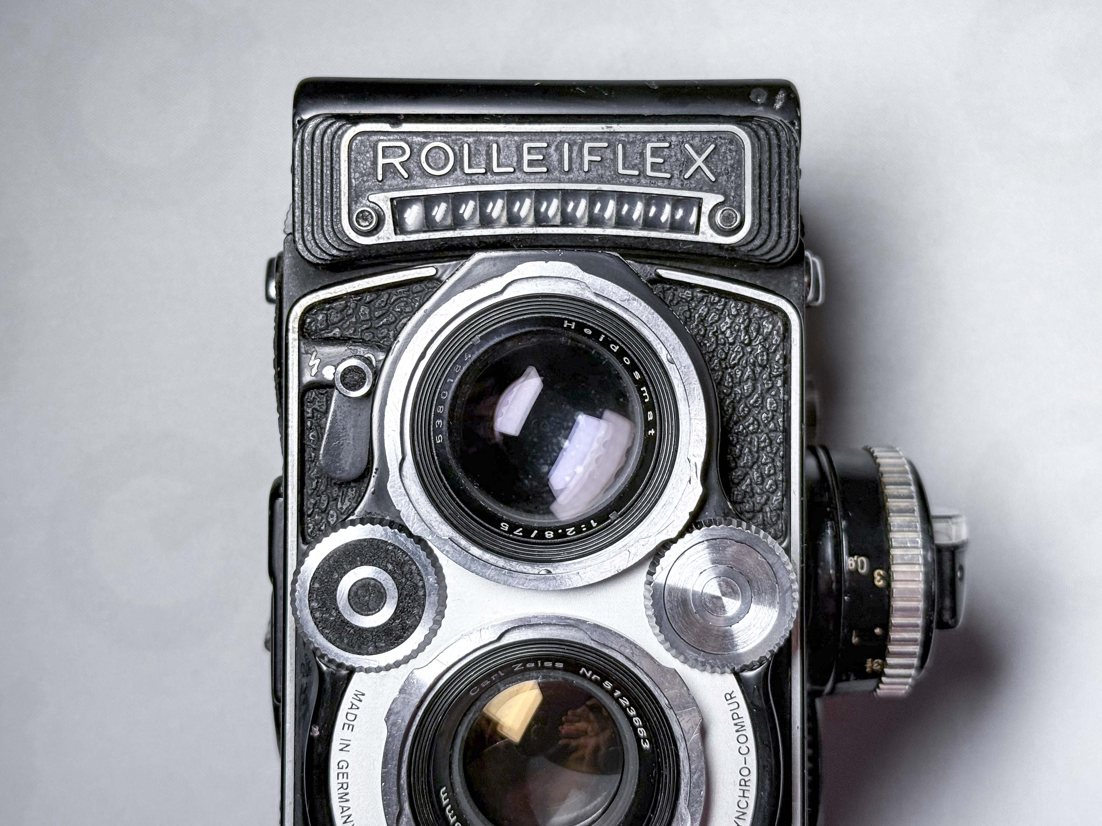Rolleiflex White Face 3.5F Planar Pellicola Medio Formato TLR - Perfettamente Funzionante