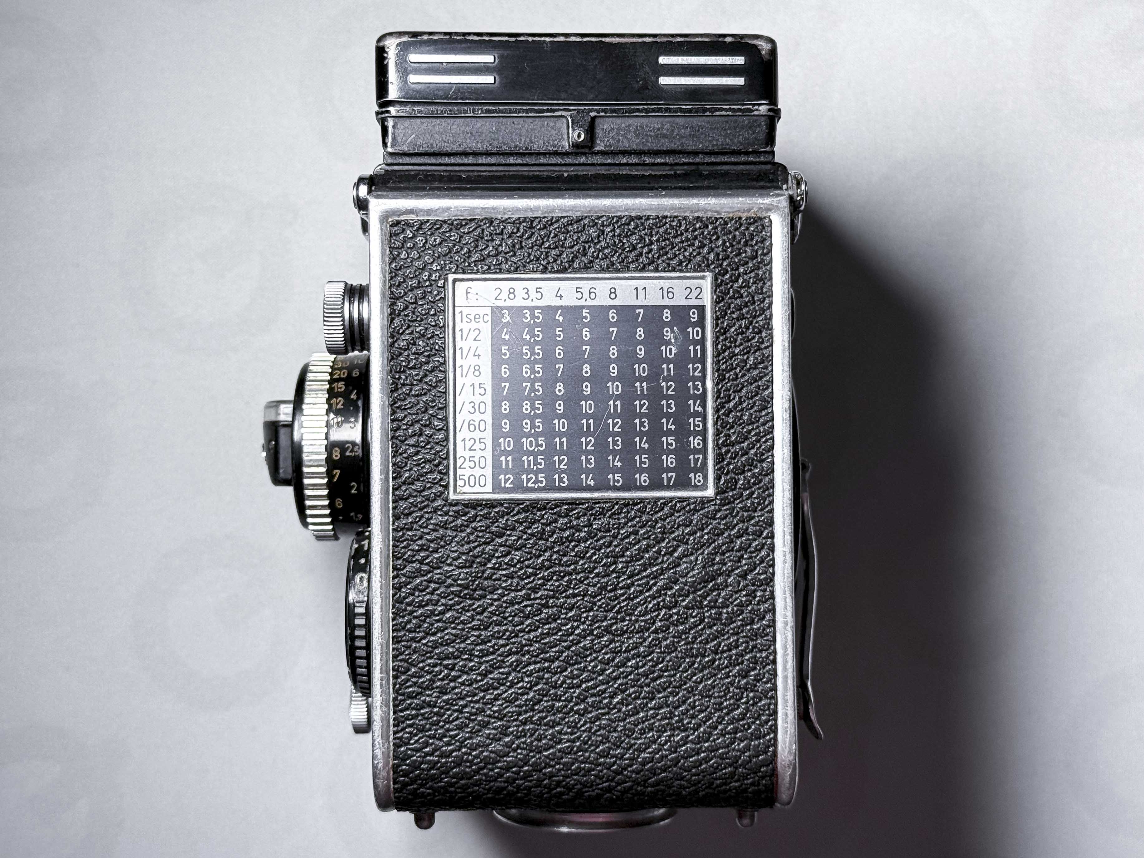 Rolleiflex White Face 3.5F Planar Pellicola Medio Formato TLR - Perfettamente Funzionante