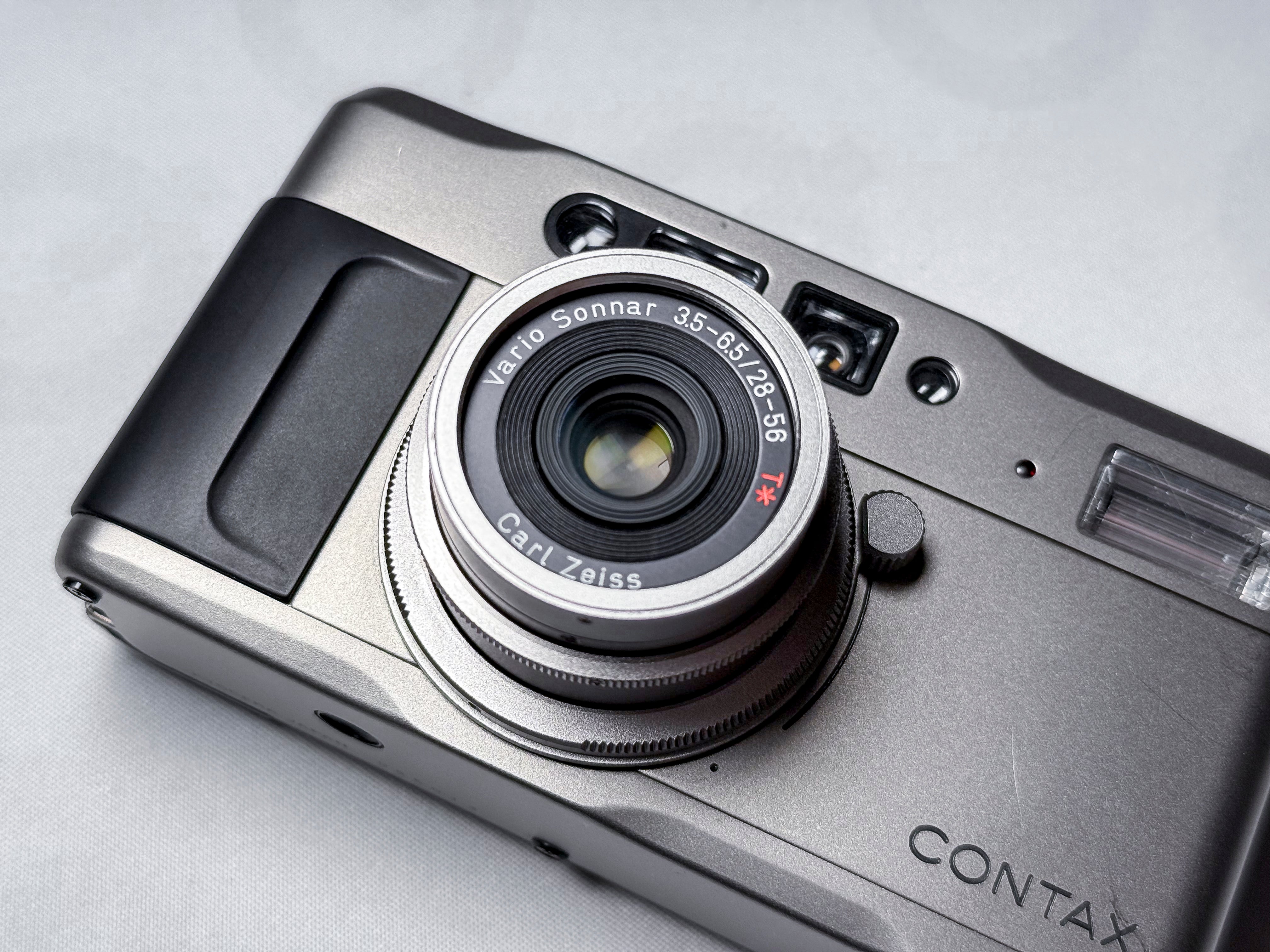 Contax Tvs 35mm Compact Film Camera - For parts or repair, faulty T vs