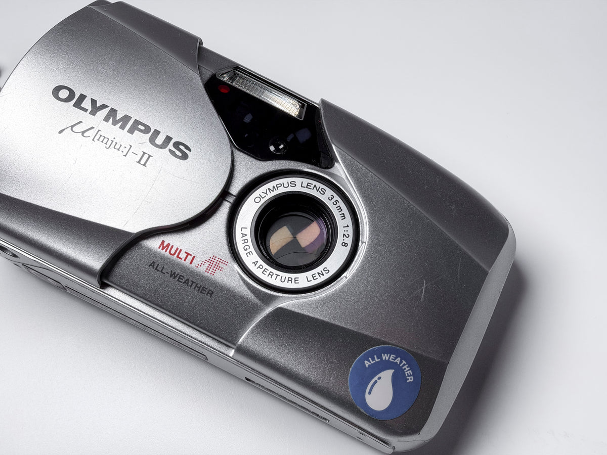 Olympus Mju II Rare SILVER Limited Edition 35mm Compact Camera - Film Tested