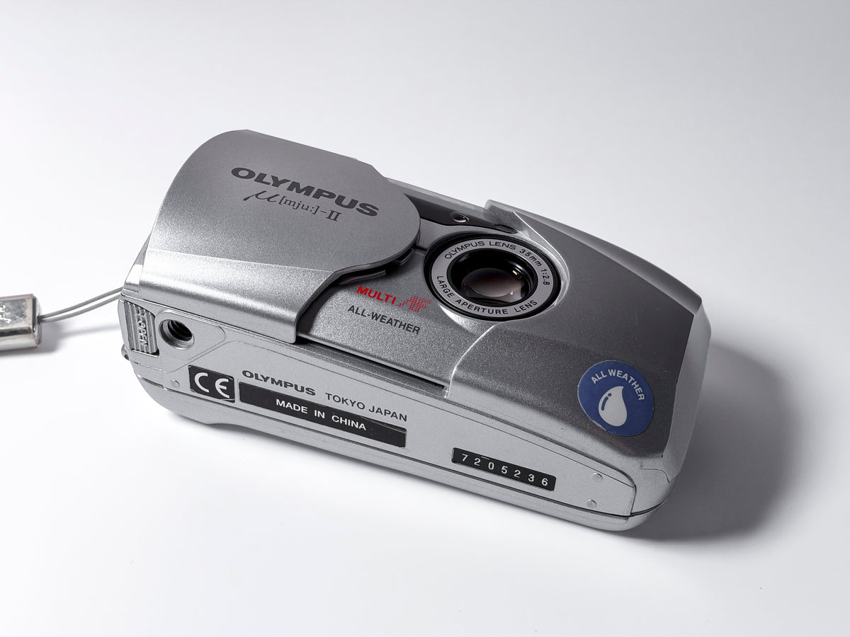 Olympus Mju II Rare SILVER Limited Edition 35mm Compact Camera - Film Tested