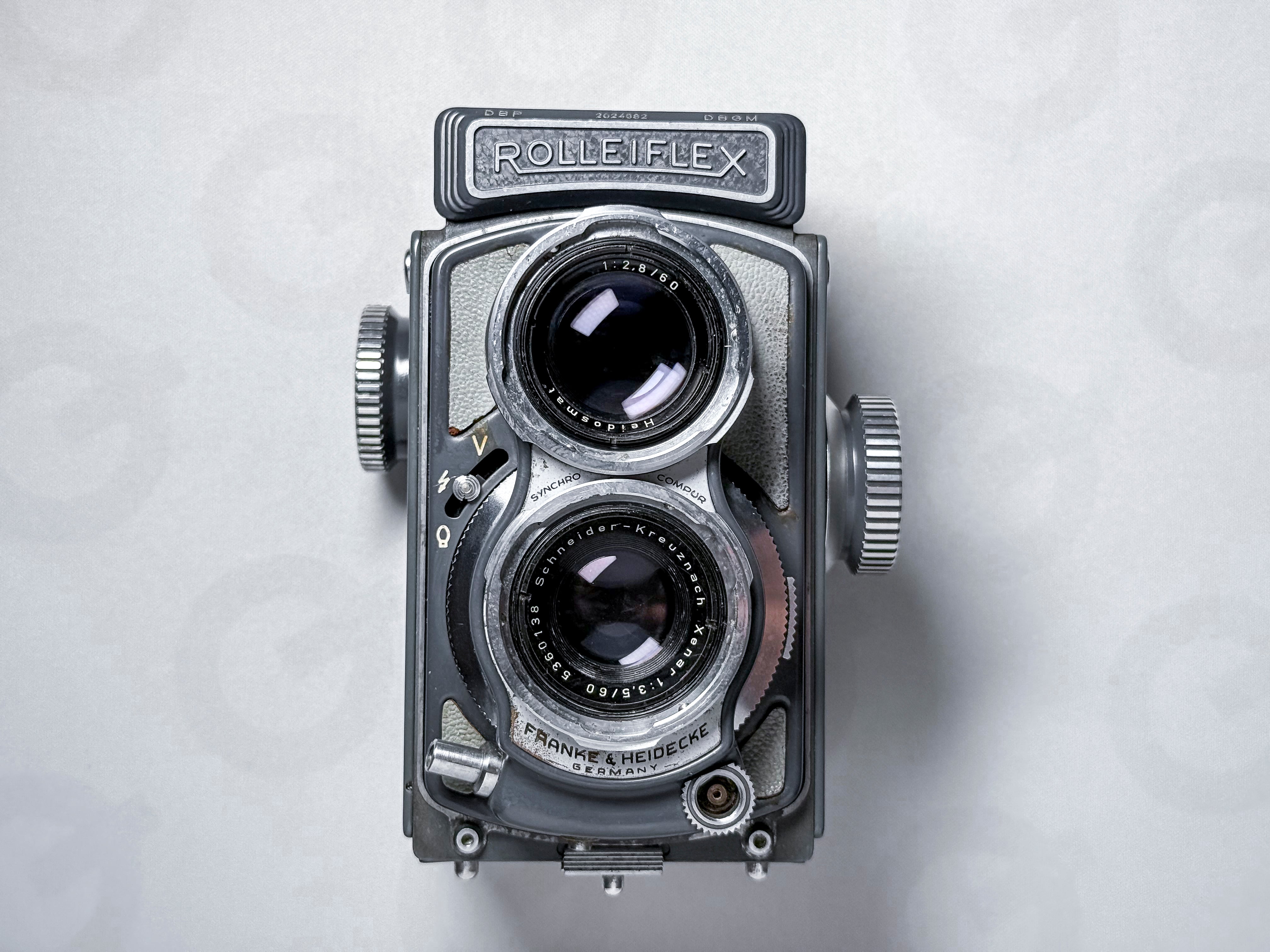 Rolleiflex 4x4 Baby 60mm Zeiss Tessar with Spool - Perfectly Working