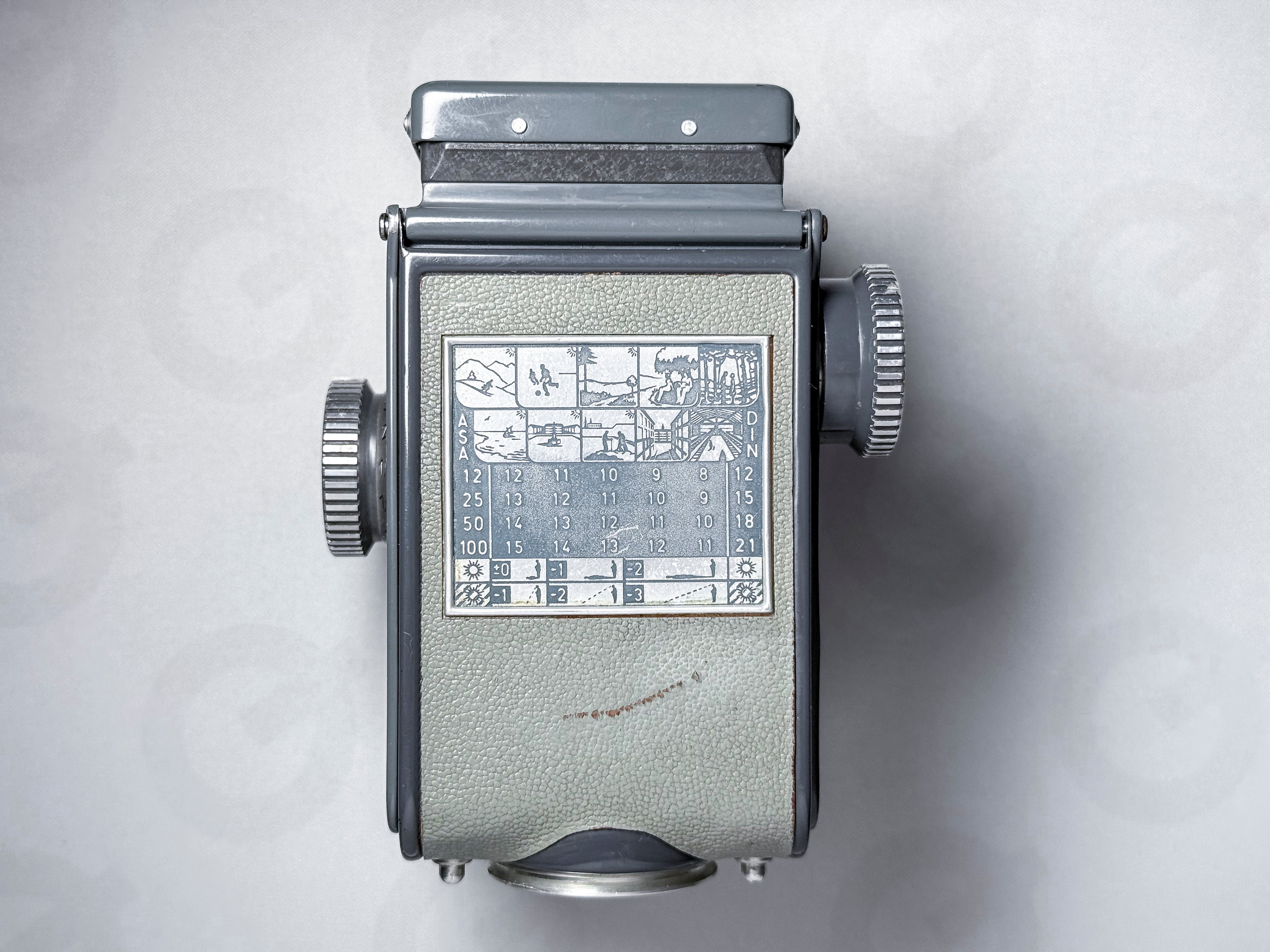 Rolleiflex 4x4 Baby 60mm Zeiss Tessar with Spool - Perfectly Working