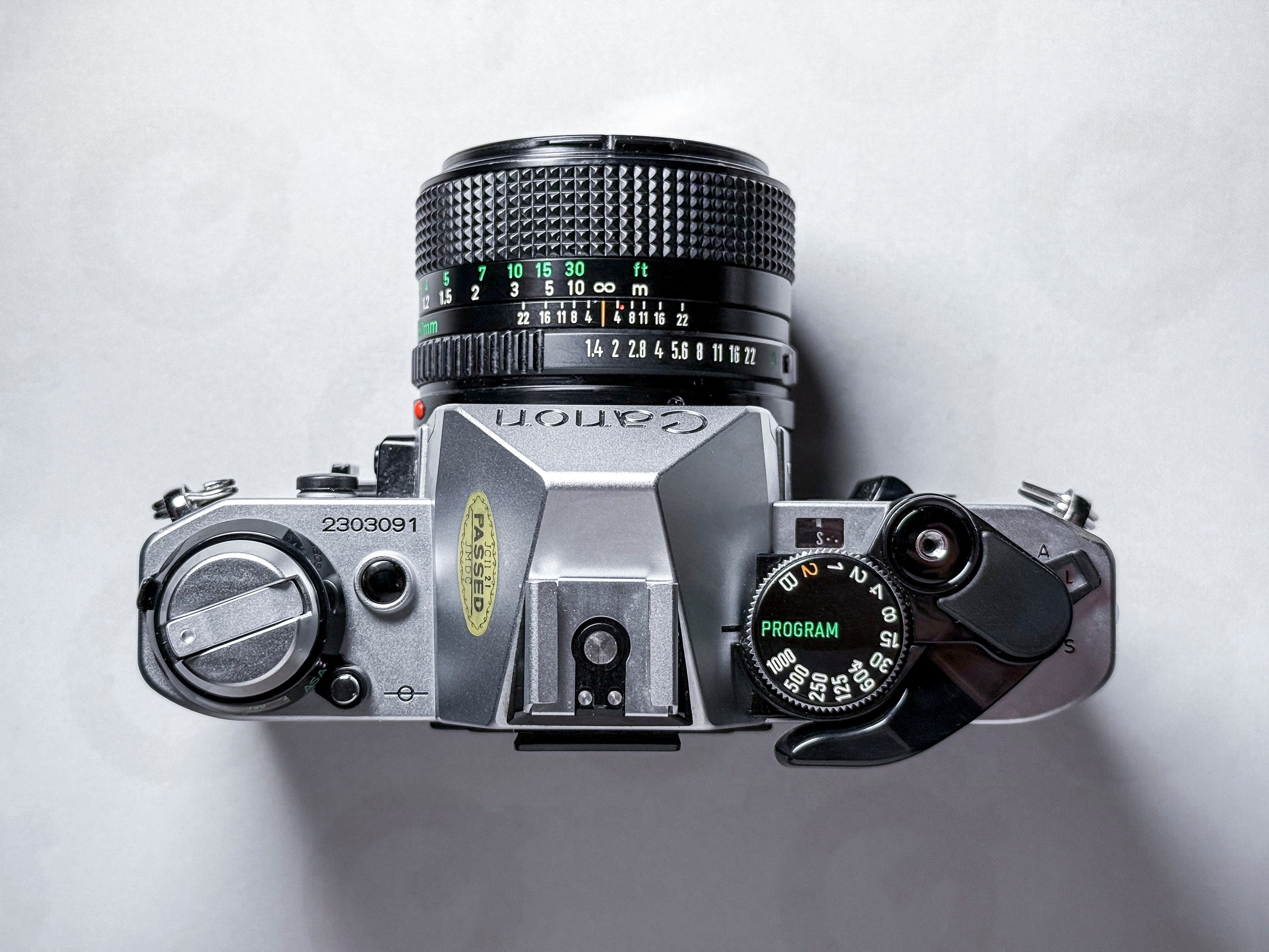 Canon AE-1 Program 35mm Film Camera + 50mm f/1.4 - Perfectly Working