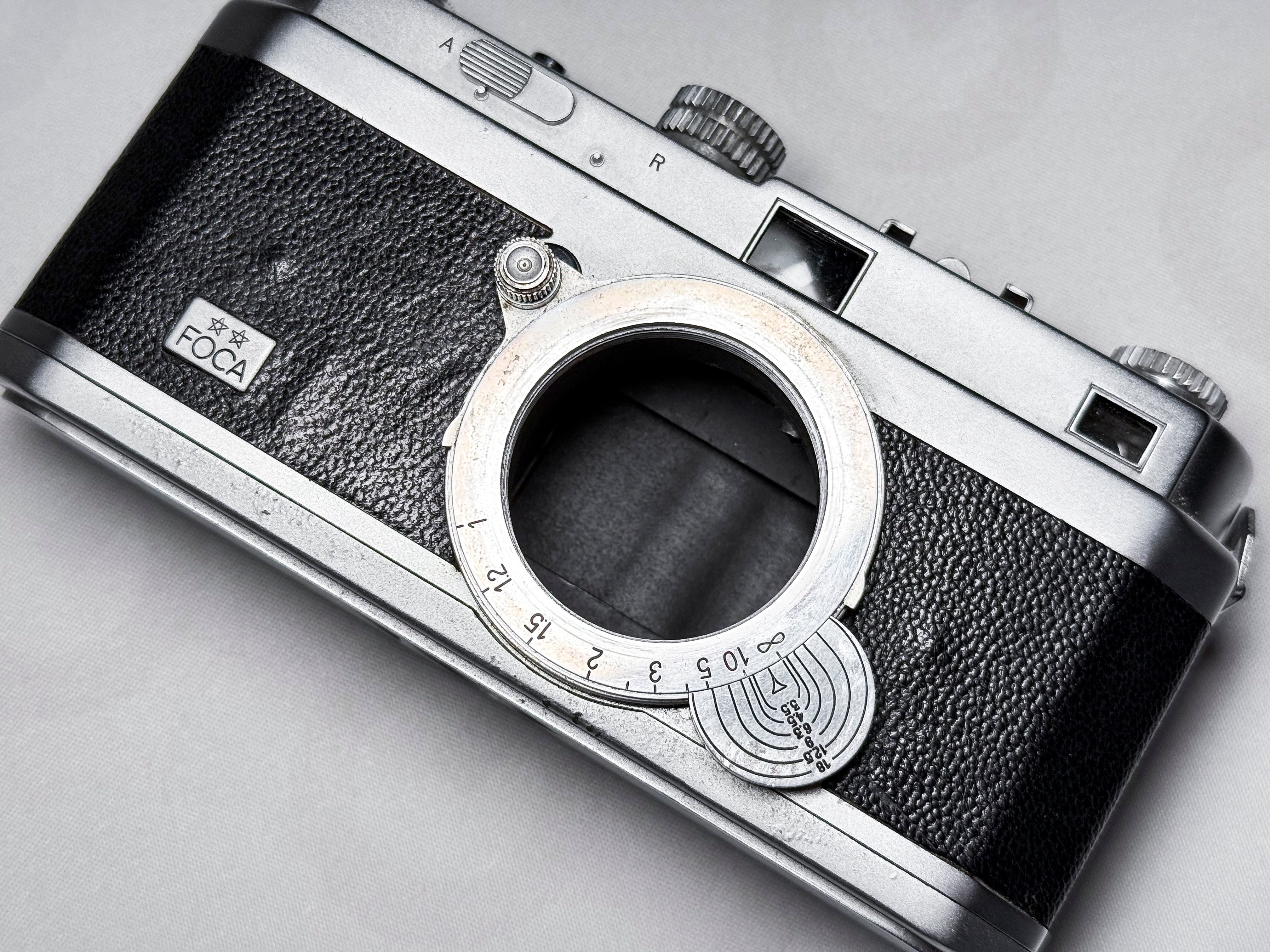 Foca PF2B 2 Star Rangefinder + Oplar 5cm f/3.5 35mm + Case , Leica inspired