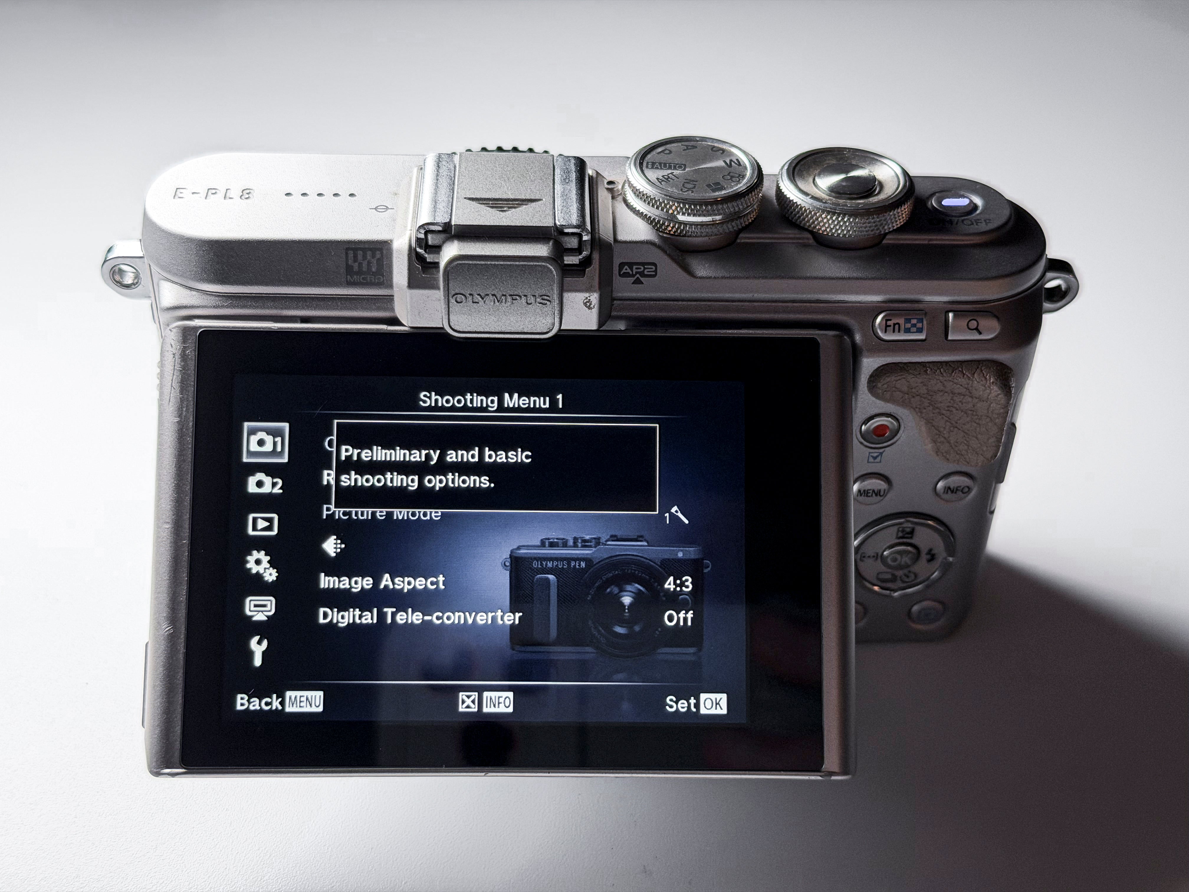 Olympus PEN E-PL8 Body MFT Mirrorless Camera - Excellent, 1 Year Warranty