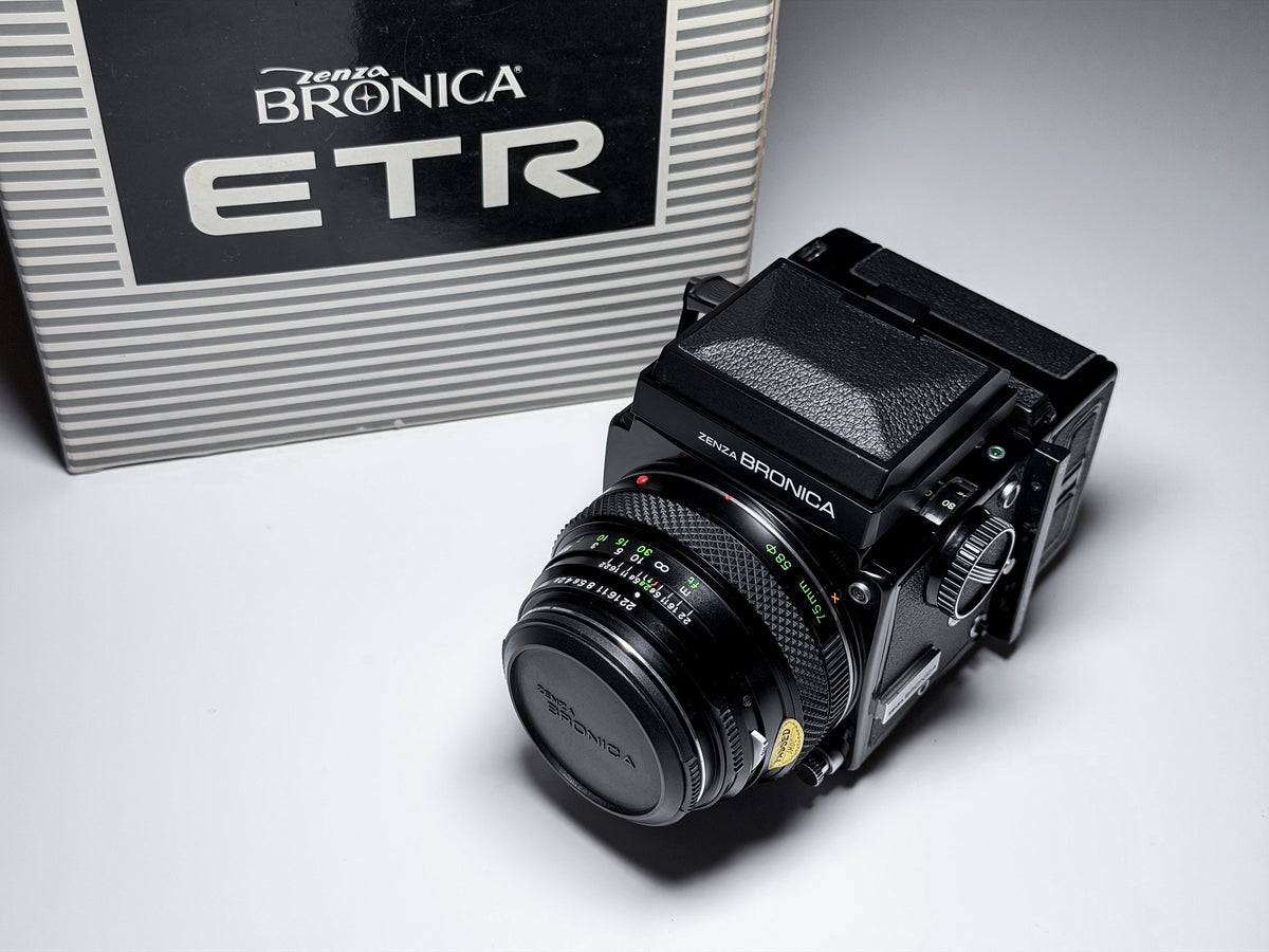 Mint! Rare Zenza Bronic ETR + 75mm f/2.8 - Film tested perfectly worki