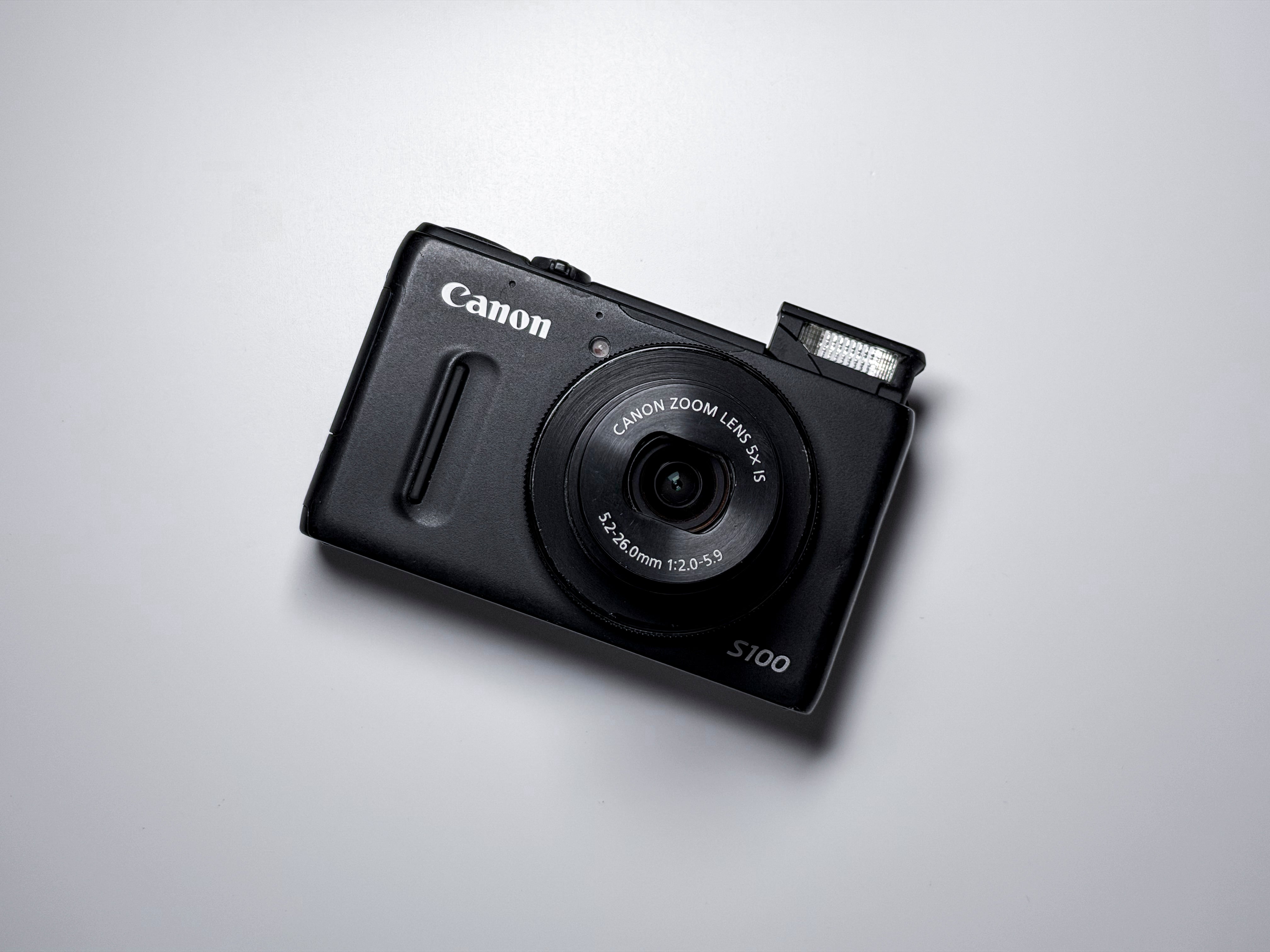 Canon S100 Powershot Digital Camera 5X Zoom IS f/2 - 1 Year Warranty, Excellent