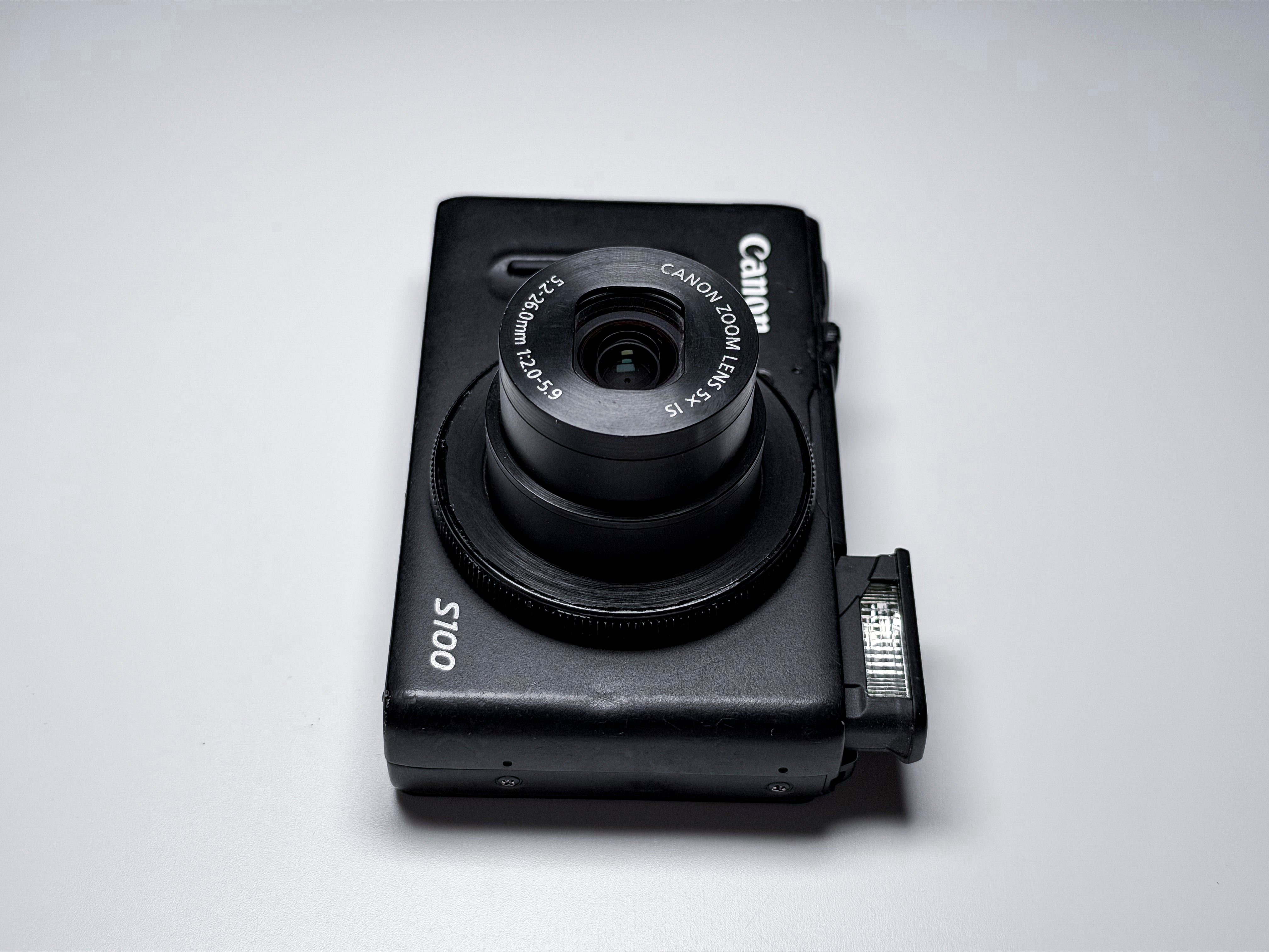 Canon S100 Powershot Digital Camera 5X Zoom IS f/2 - 1 Year Warranty, Excellent