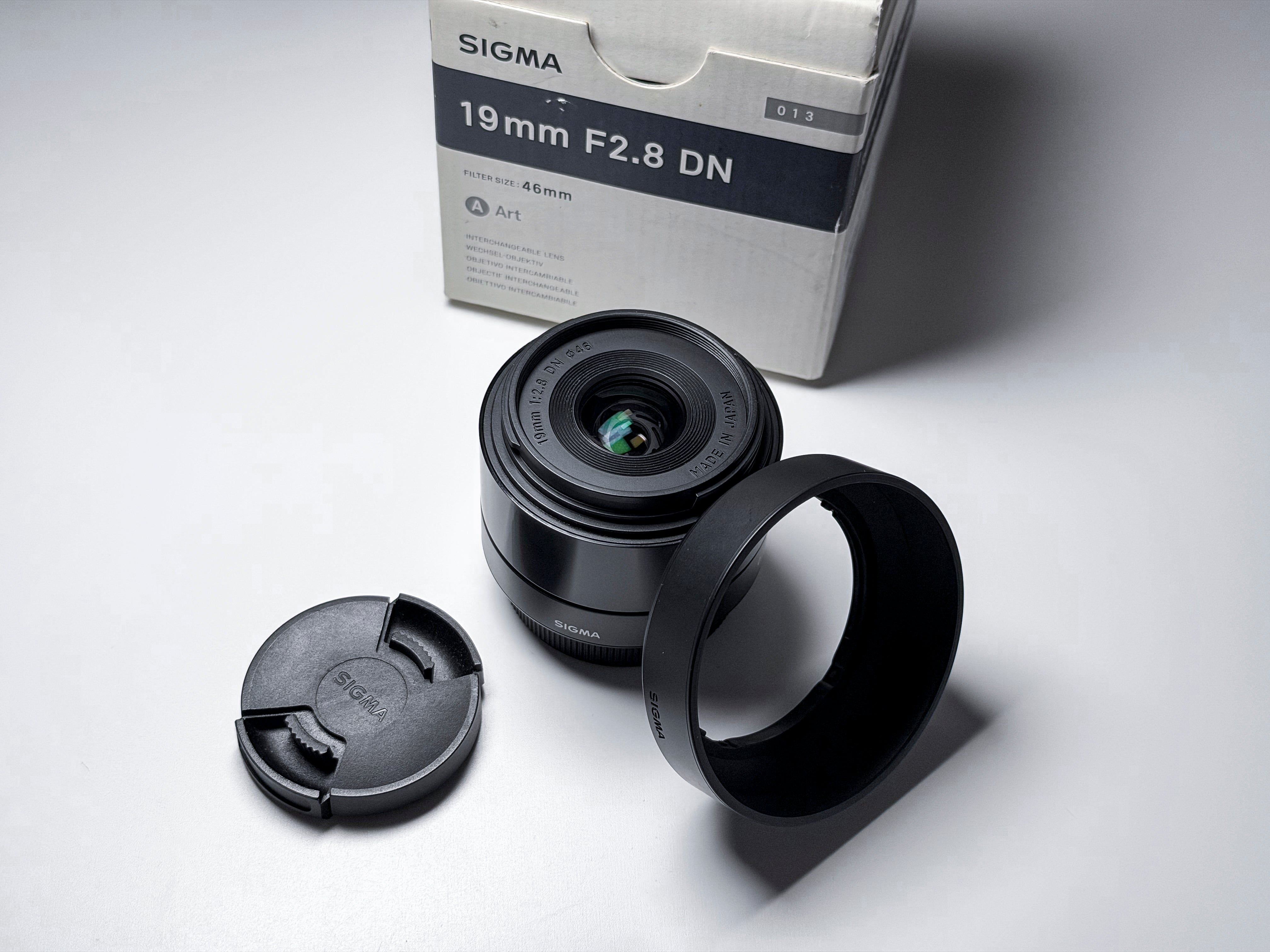 Sigma Art 19mm f/2.8 DN MFT M43 Lens - 1 Year Warranty, Excellent