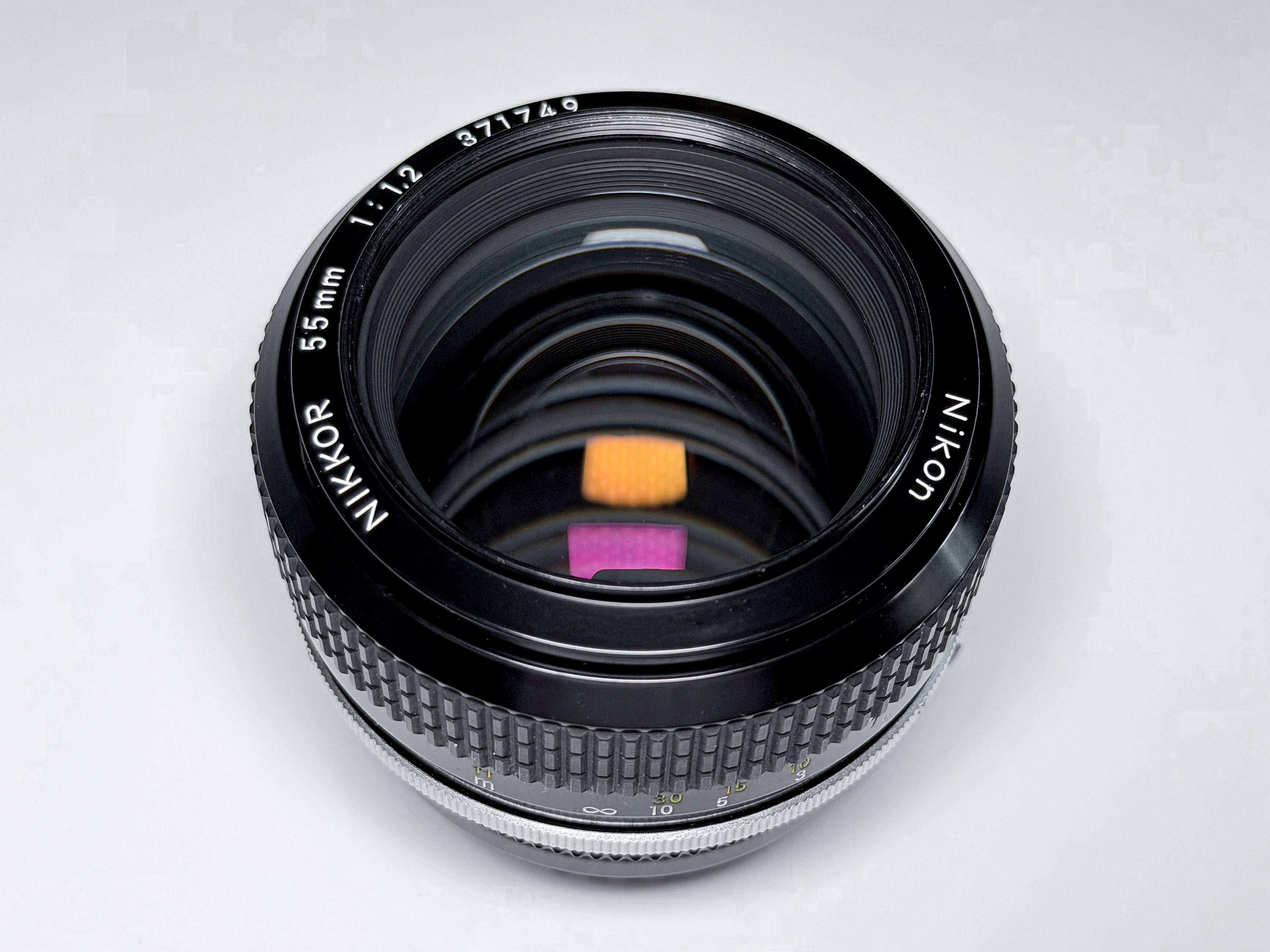 Nikon Nikkor 55mm f/1.2 AI F Mount Lens with Hood - Excellent, Read