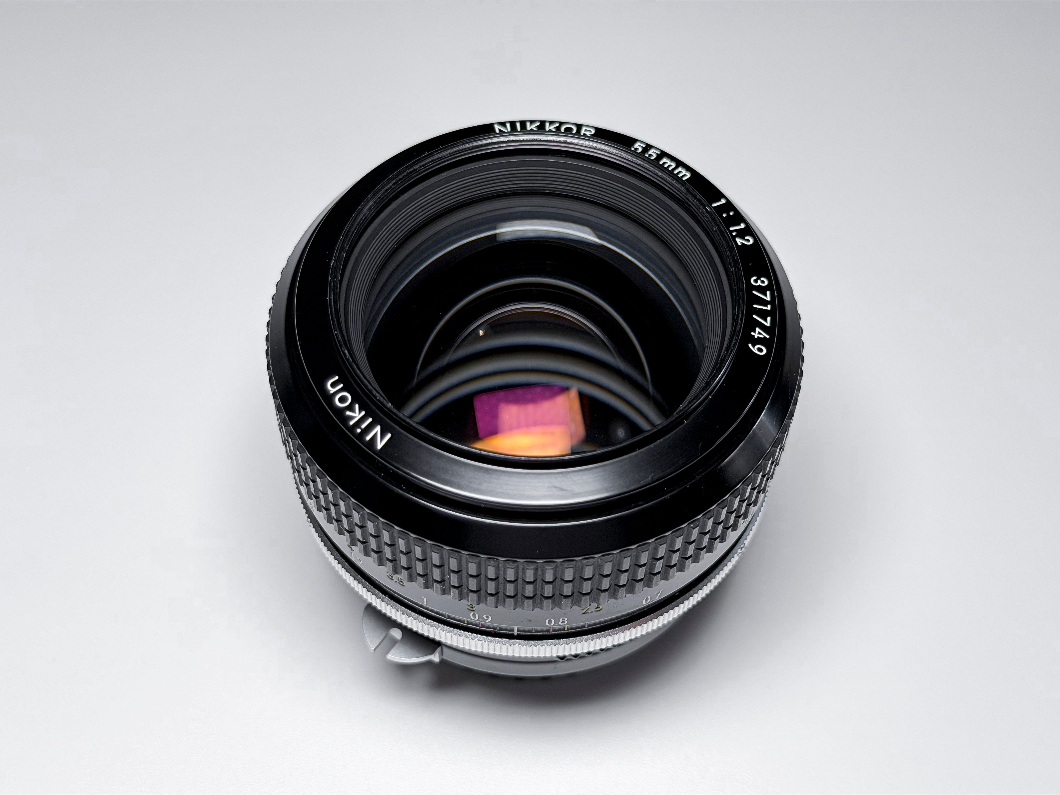 Nikon Nikkor 55mm f/1.2 AI F Mount Lens with Hood - Excellent, Read