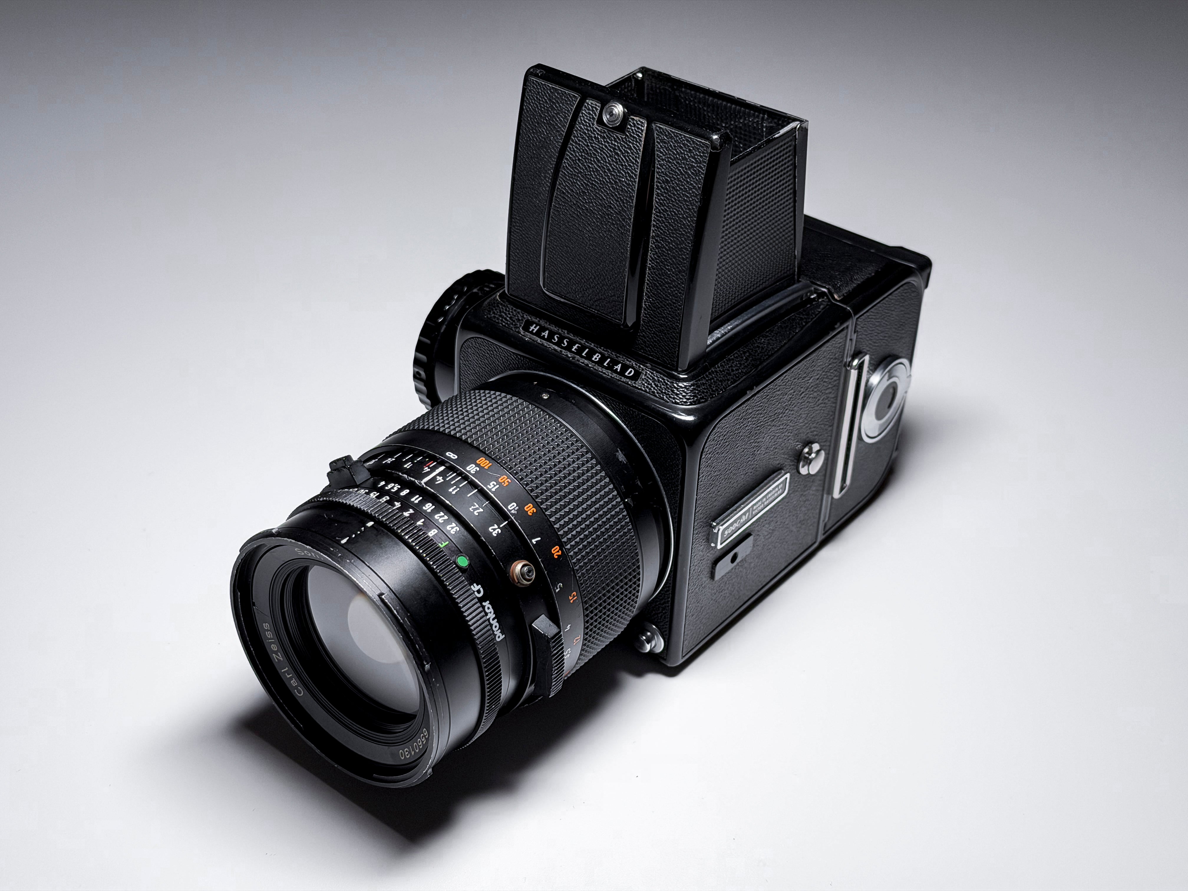 Hasselblad 500 CM C/M Black + 150mm CF Zeiss T* Medium Format Film Camera - CLA