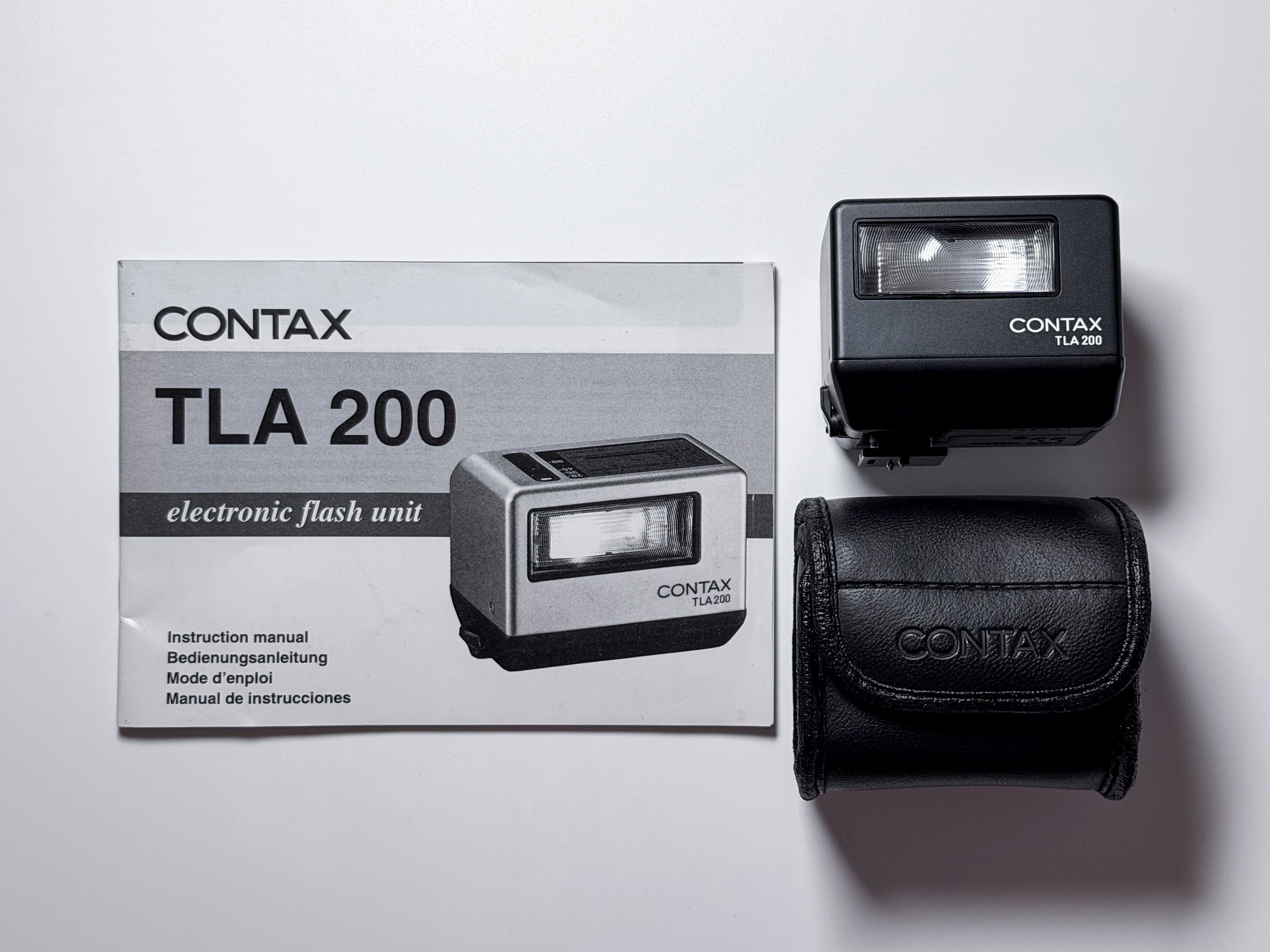 Contax TLA 200 Flash for G1 G2 Rare Black - Near Mint Perfectly Working TLA200