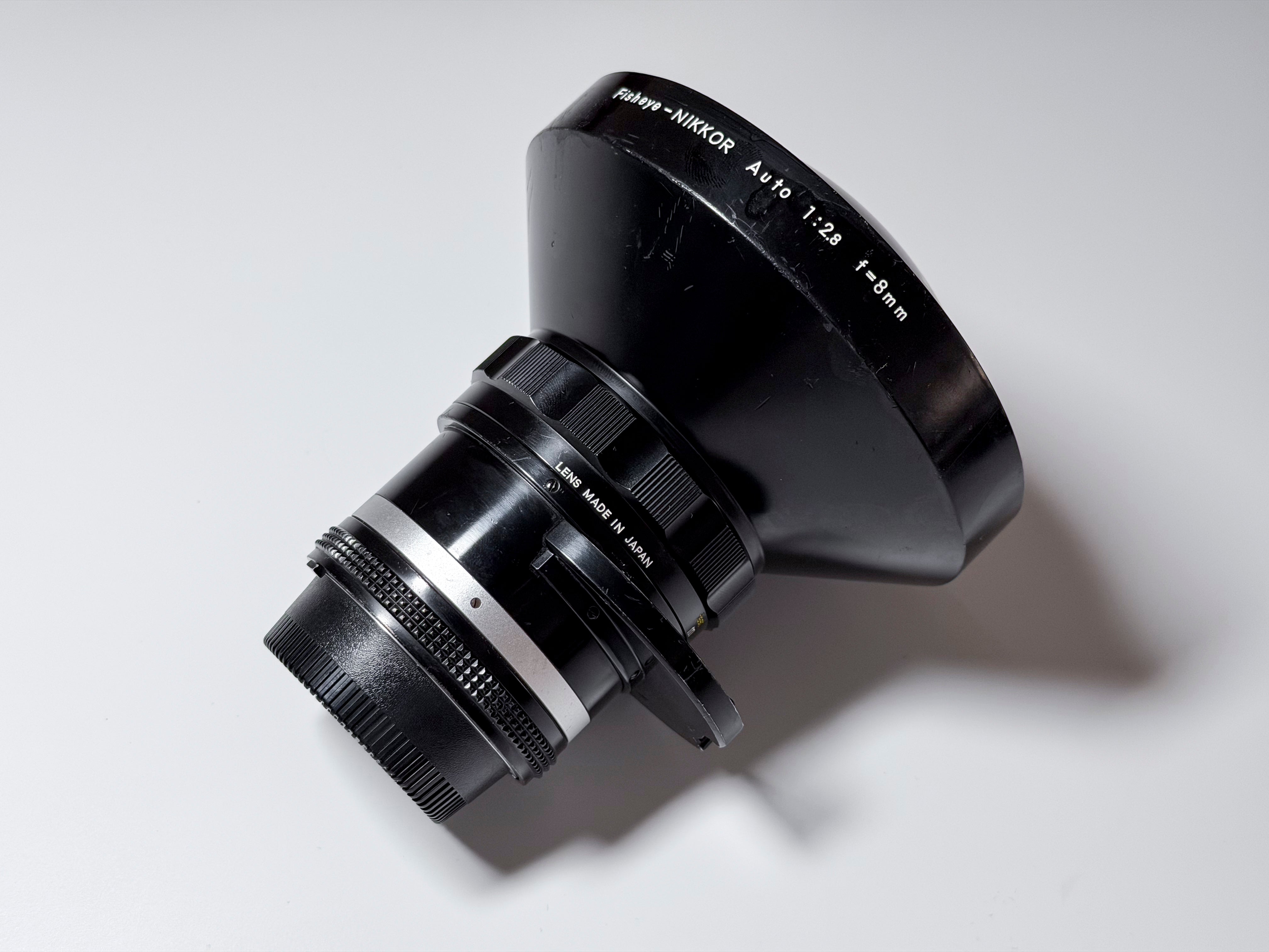 Nikon Nikkor 8mm f/2.8  Fisheye Lens F Mount - Rare AI Version Fisheye-Nikkor
