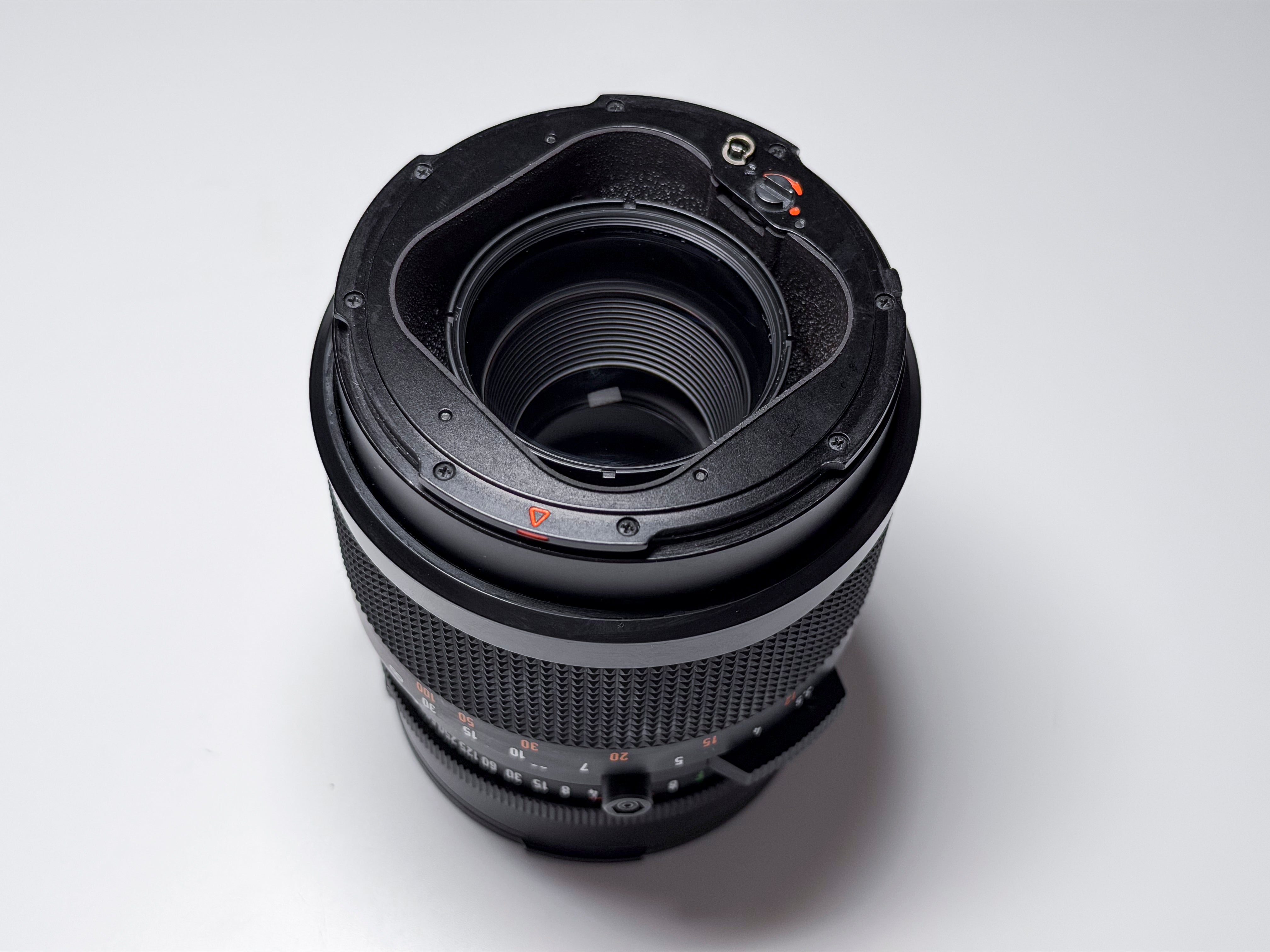 Hasselblad 150mm f/4 Sonnar T* CF Lens + Hood and Caps - Excellent, Near Mint