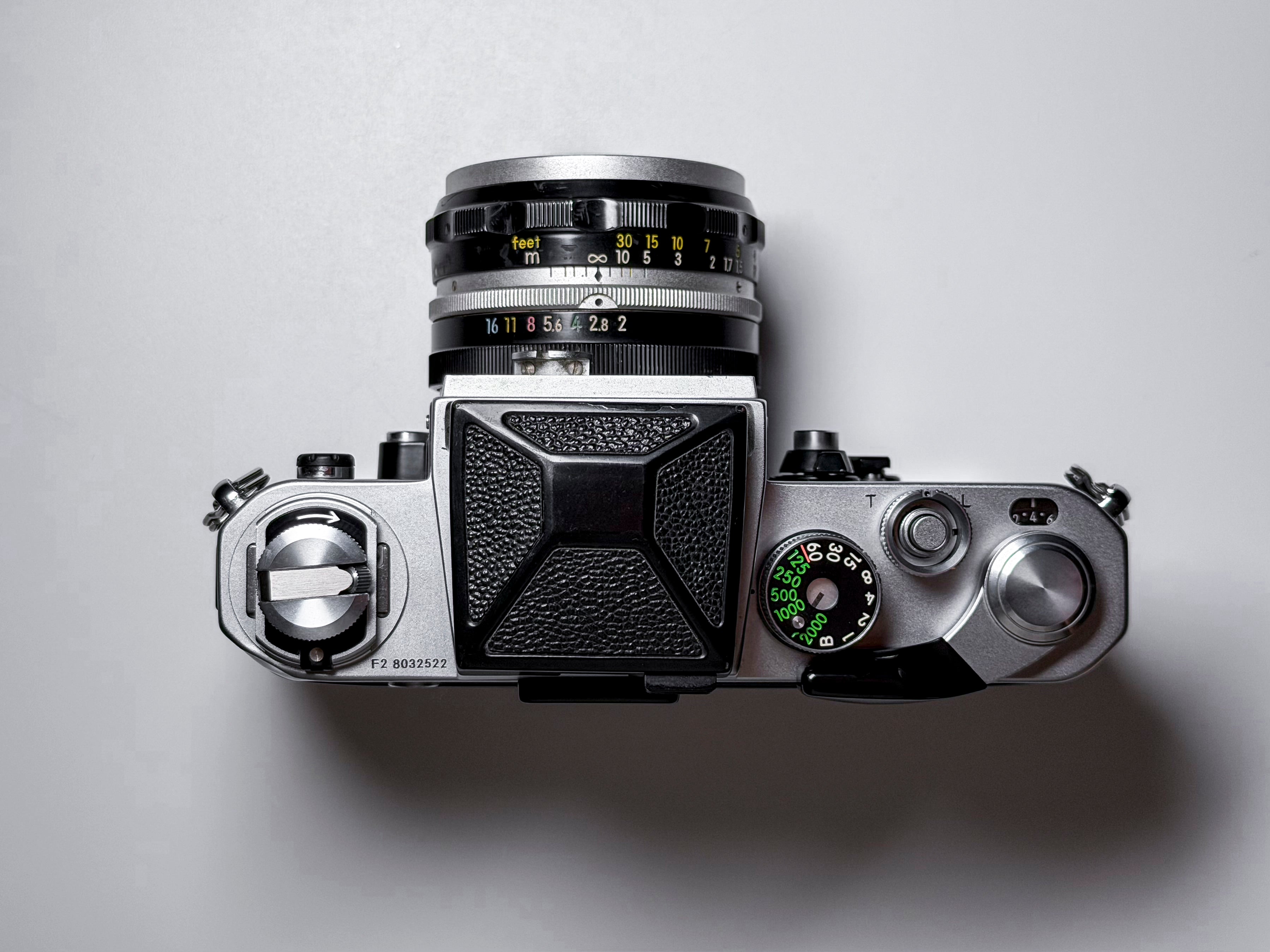 Nikon F2 + DW-1 Waist Level Finder + 50mm Nikkor H - Film Tested, Excellent