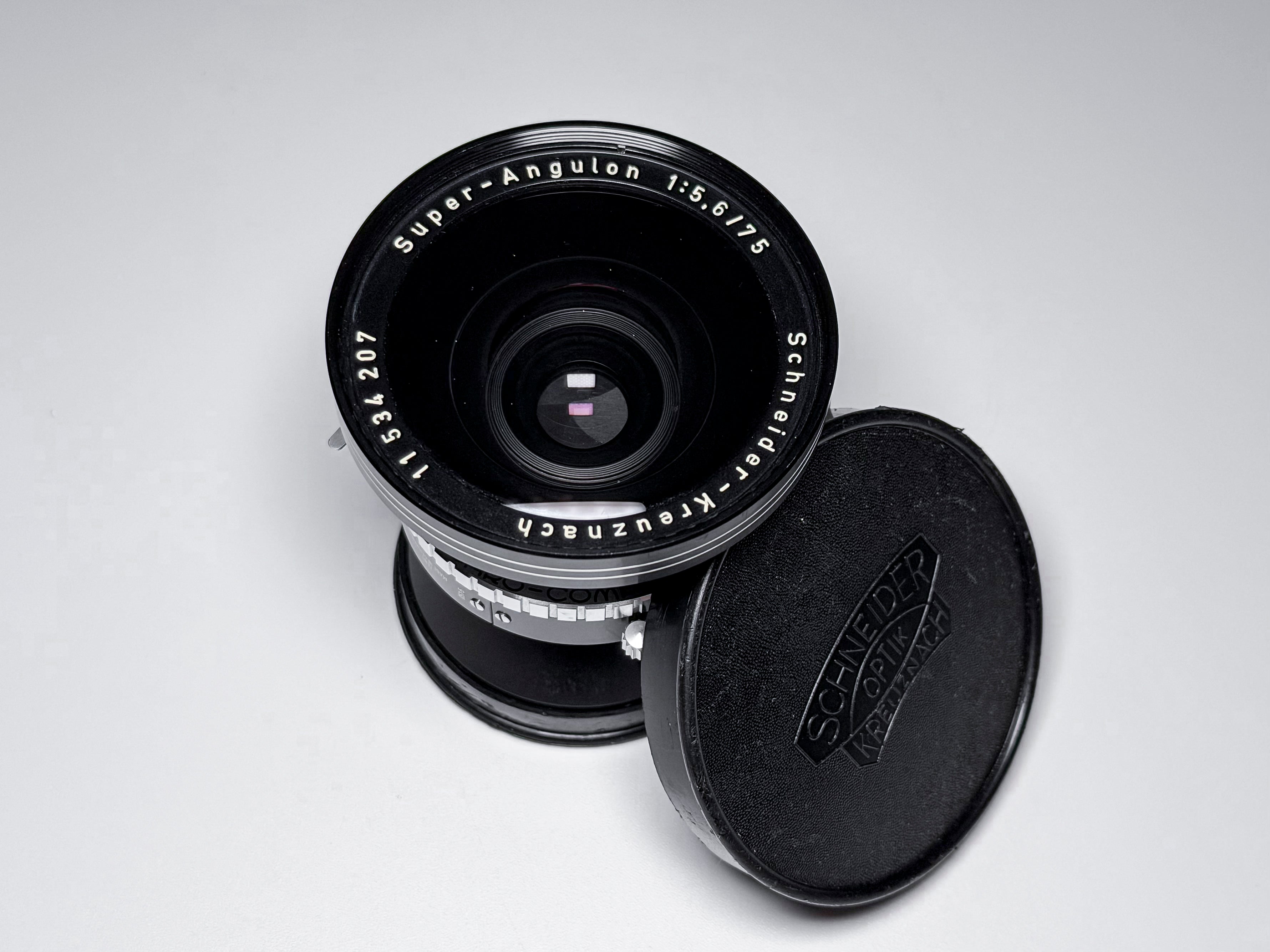 Super Angulon 75mm f/5.6 Schneider Large Format Lens - Perfectly Working