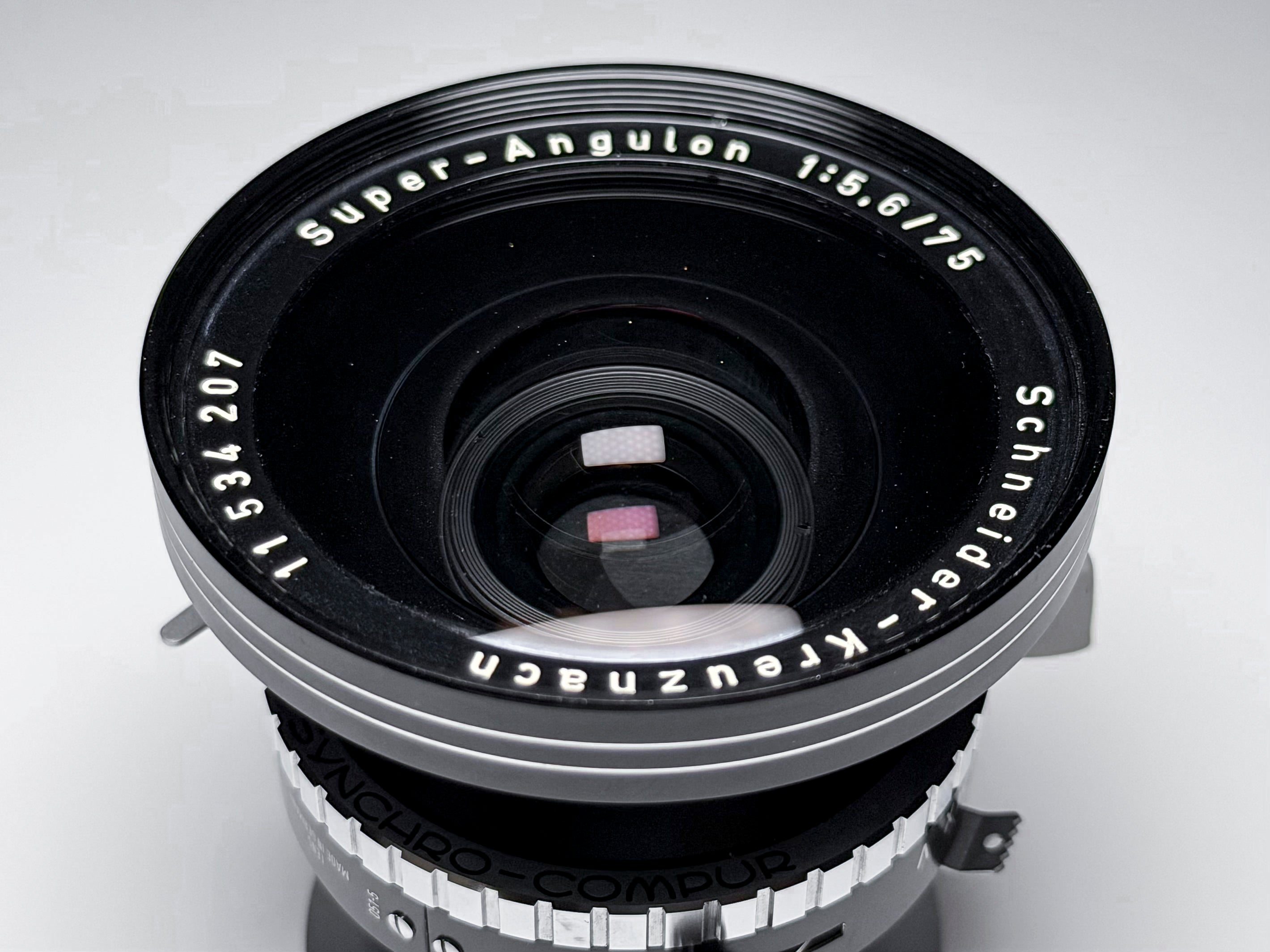 Super Angulon 75mm f/5.6 Schneider Large Format Lens - Perfectly Working