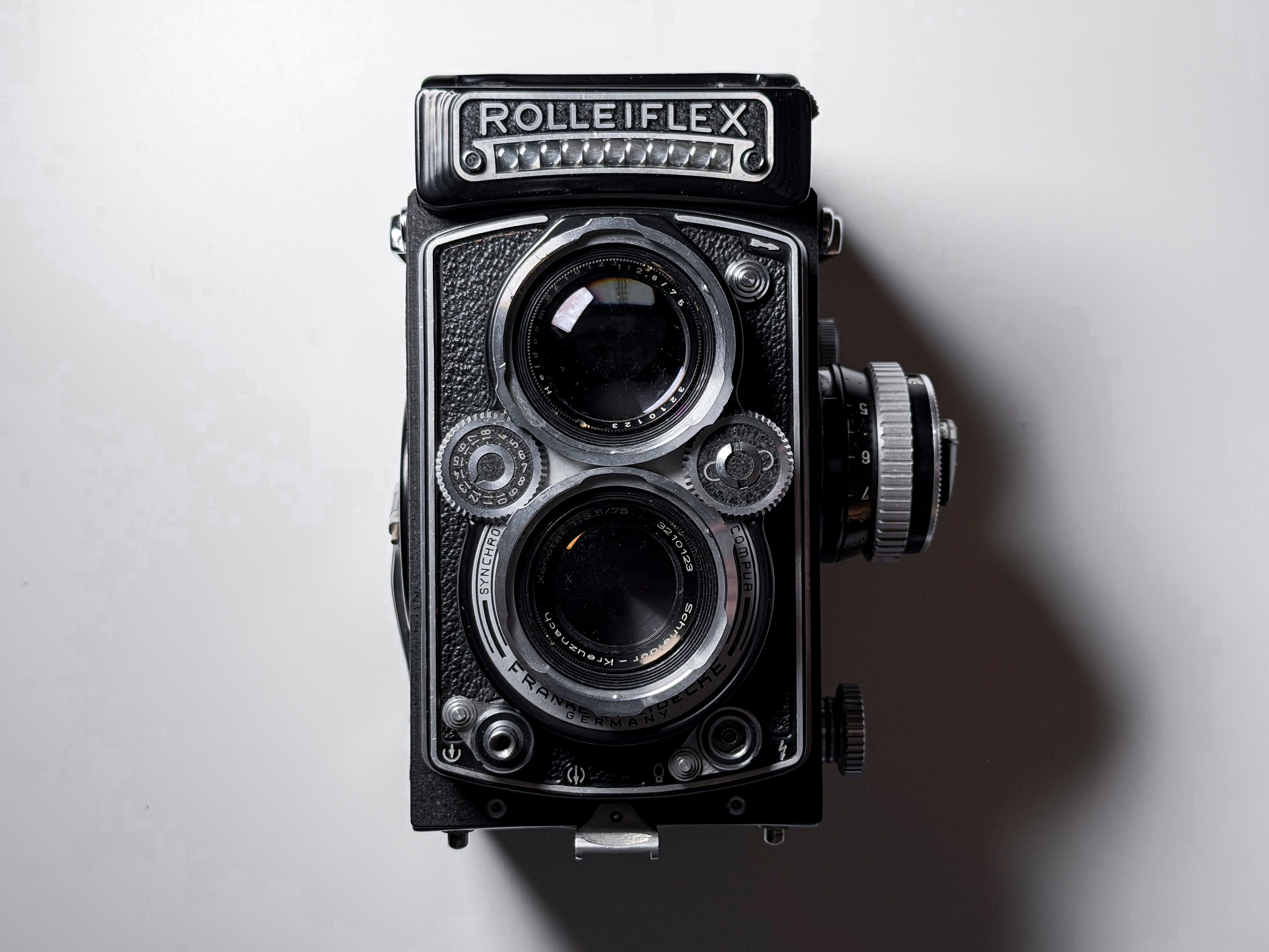 RARE! Rolleiflex 3.5F Exposure Unit Dummy Model Shutterless - Good Condition